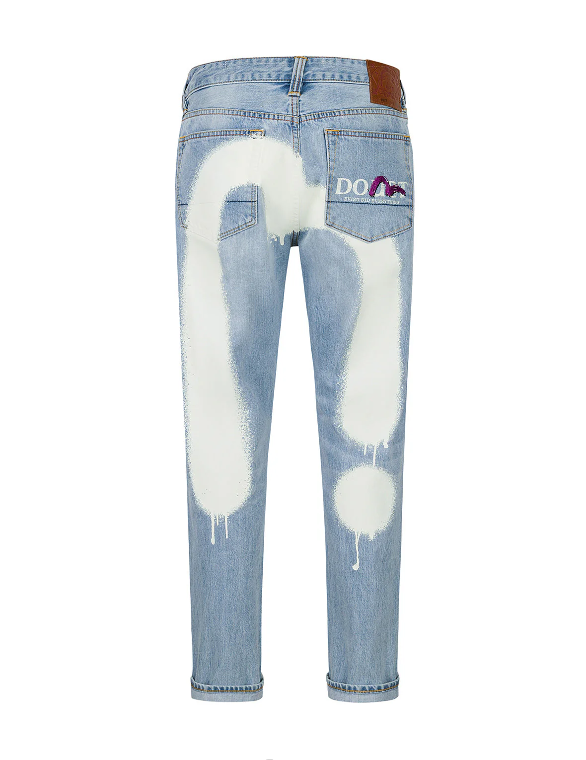 Graffiti-Style Daicock Print Taper Fit Jeans #2017 - Image 14