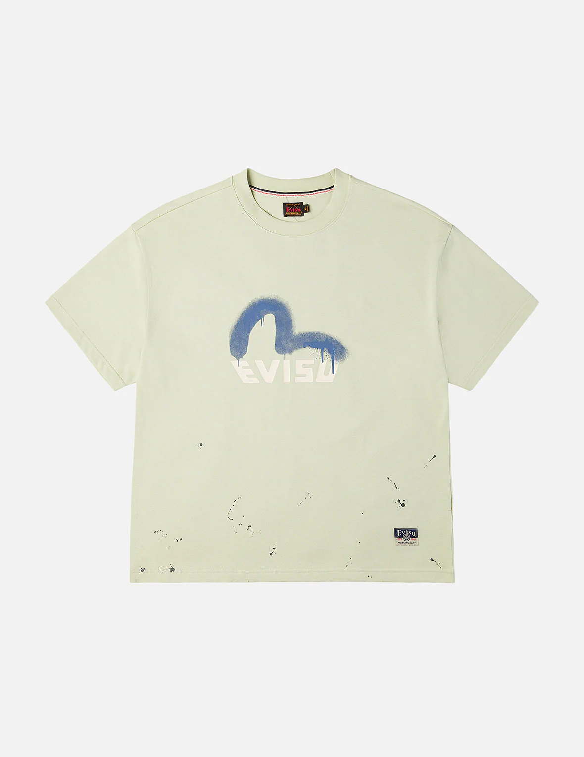 Graffiti-Style Seagull and Logo Print Relax Fit T-Shirt - Image 11