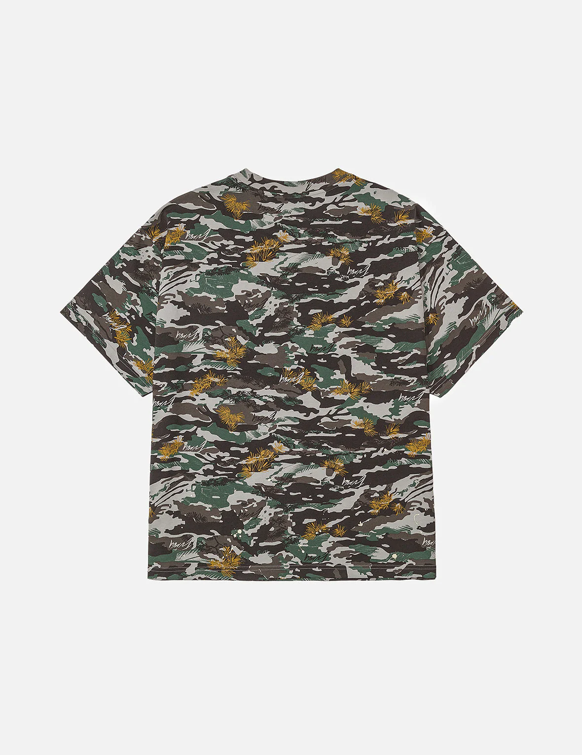 Graffiti-Style Seagull and Logo Print Relax Fit T-Shirt - Image 13