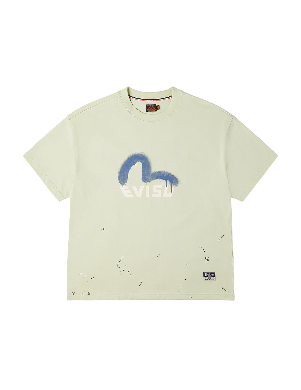 Graffiti-Style Seagull and Logo Print Relax Fit T-Shirt - Image 4