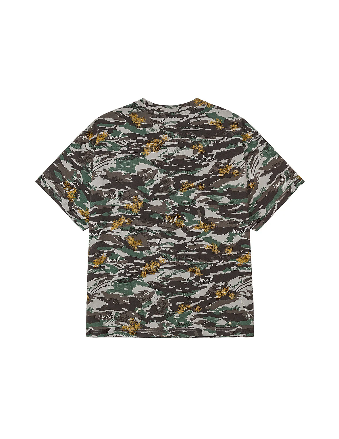 Graffiti-Style Seagull and Logo Print Relax Fit T-Shirt - Image 6
