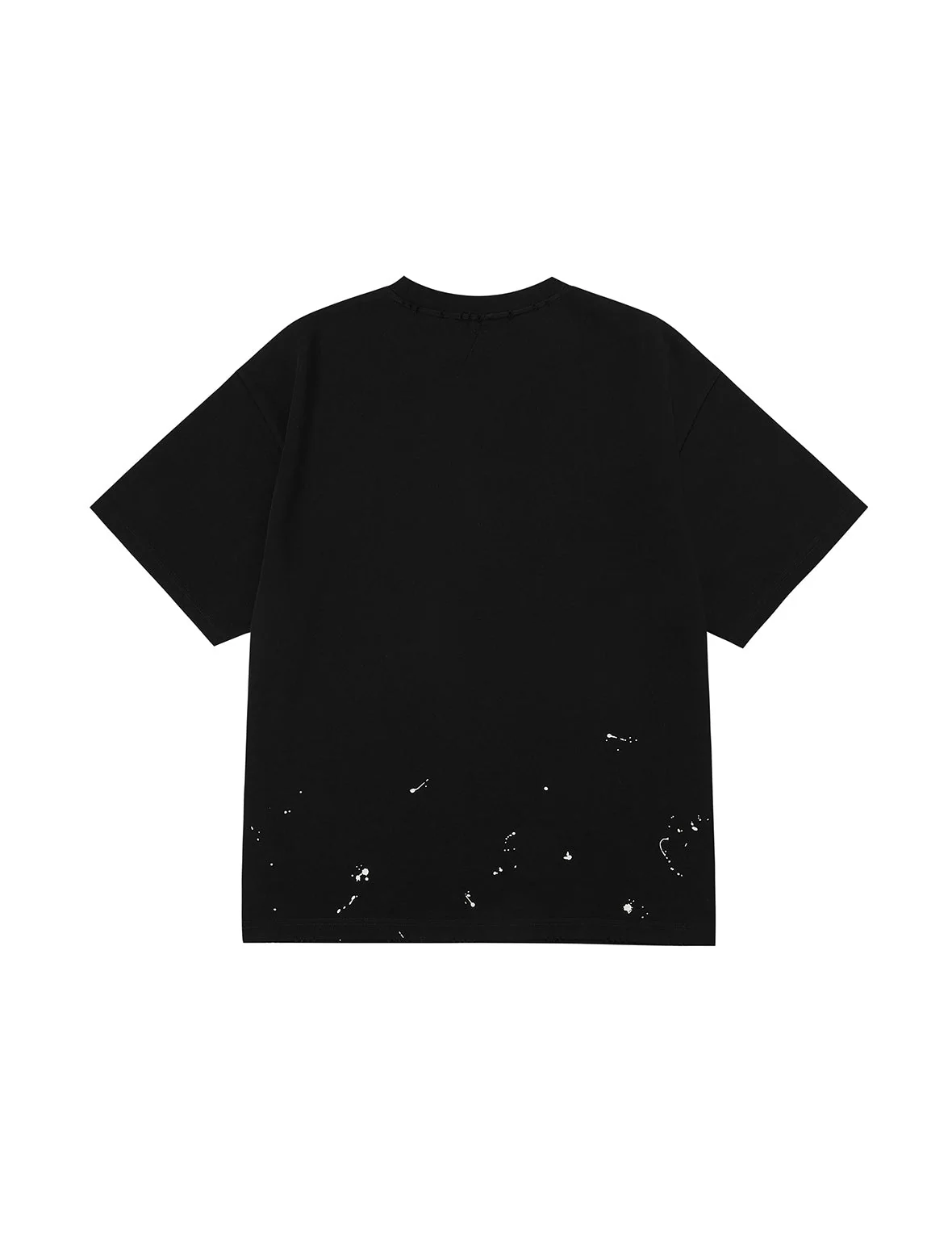 Graffiti-Style Seagull and Logo Print Relax Fit T-Shirt - Image 7
