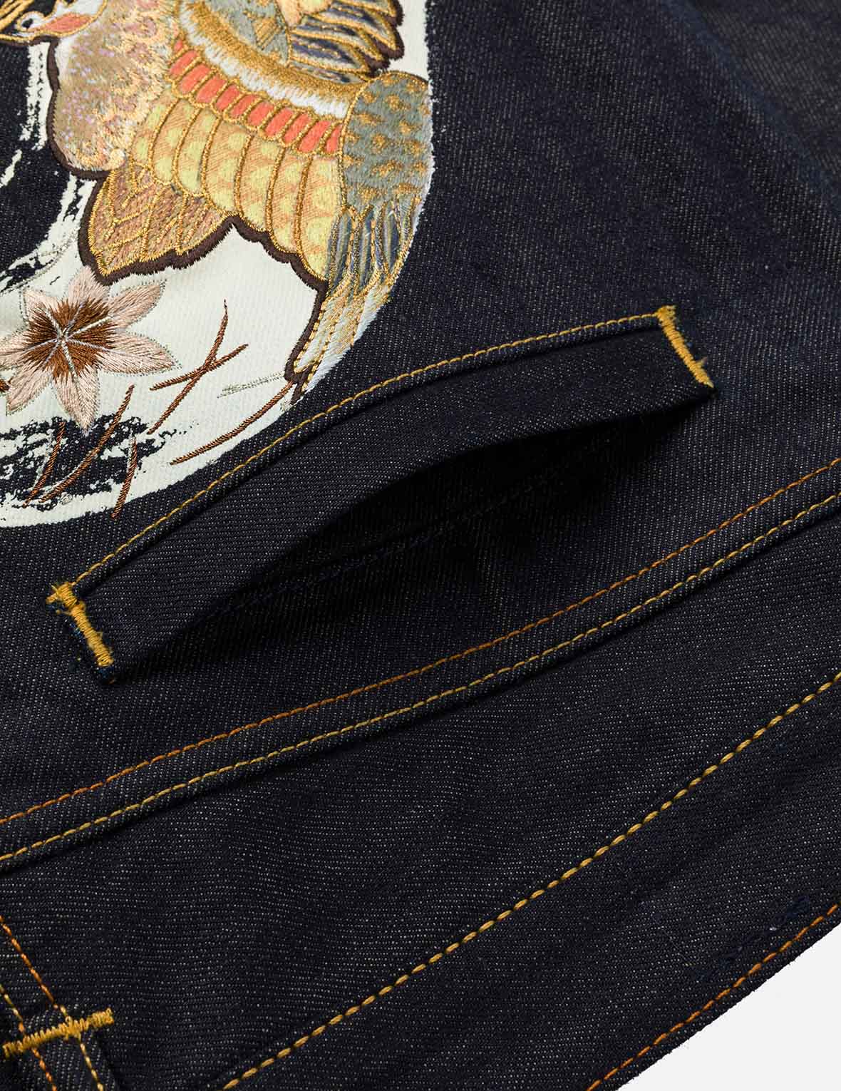 Grateful Crane Daicock Print Taper Jeans - Image 14