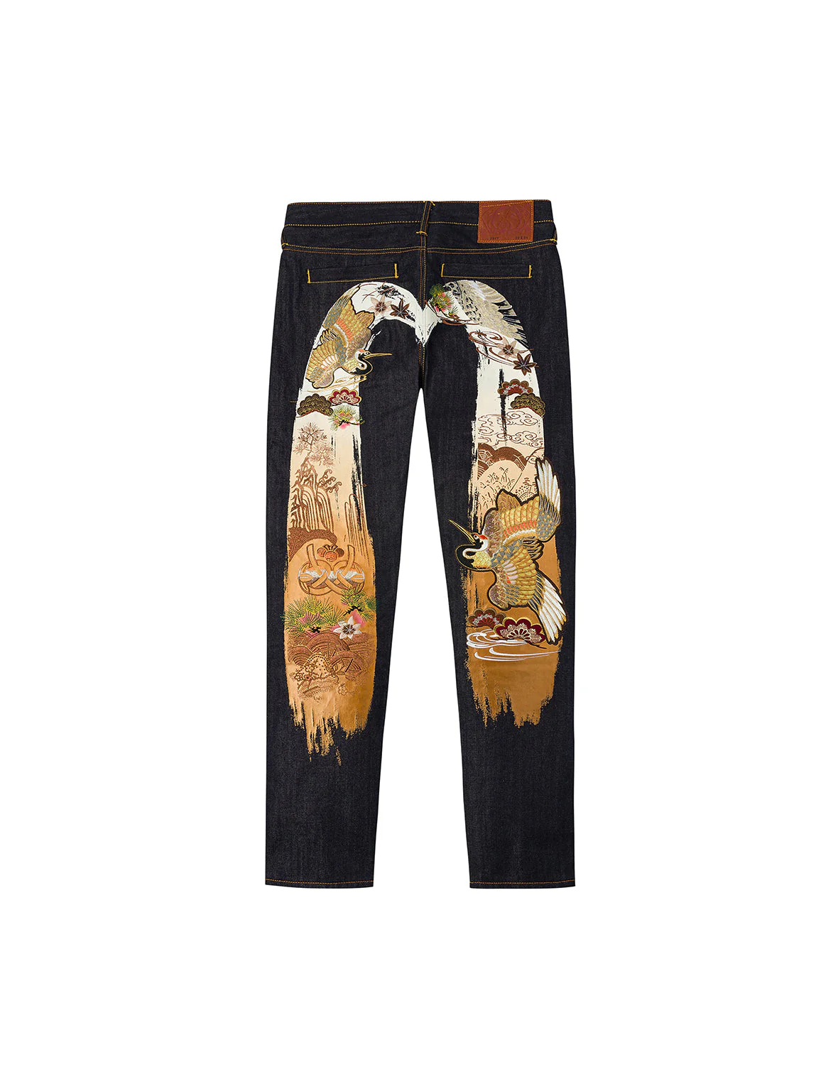 Grateful Crane Daicock Print Taper Jeans - Image 16