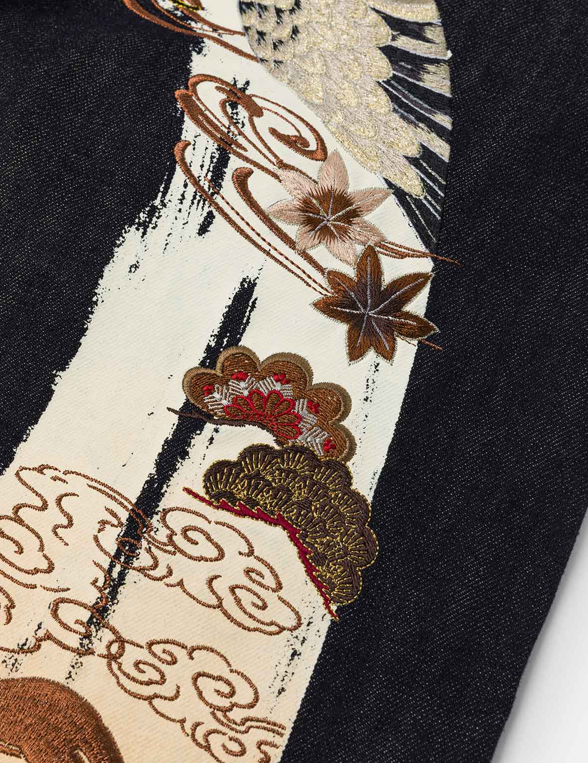 Grateful Crane Daicock Print Taper Jeans - Image 9