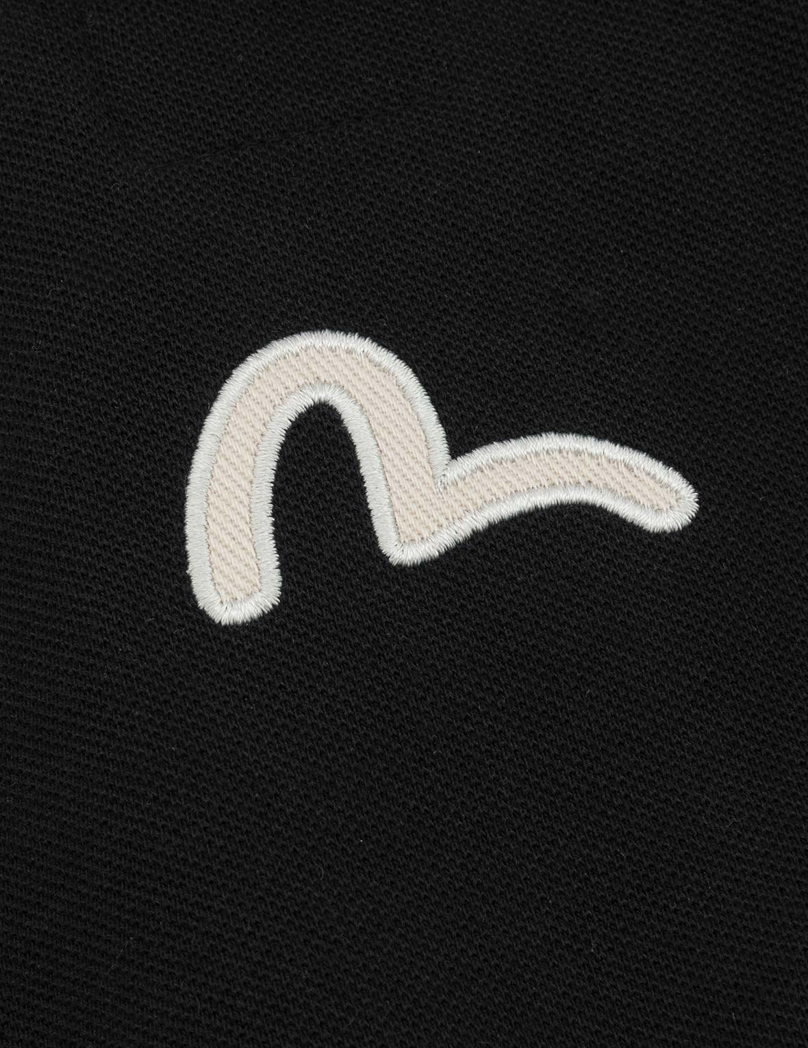 Hakutaku and Logo Embroidery Oversized Polo Shirt - Image 7