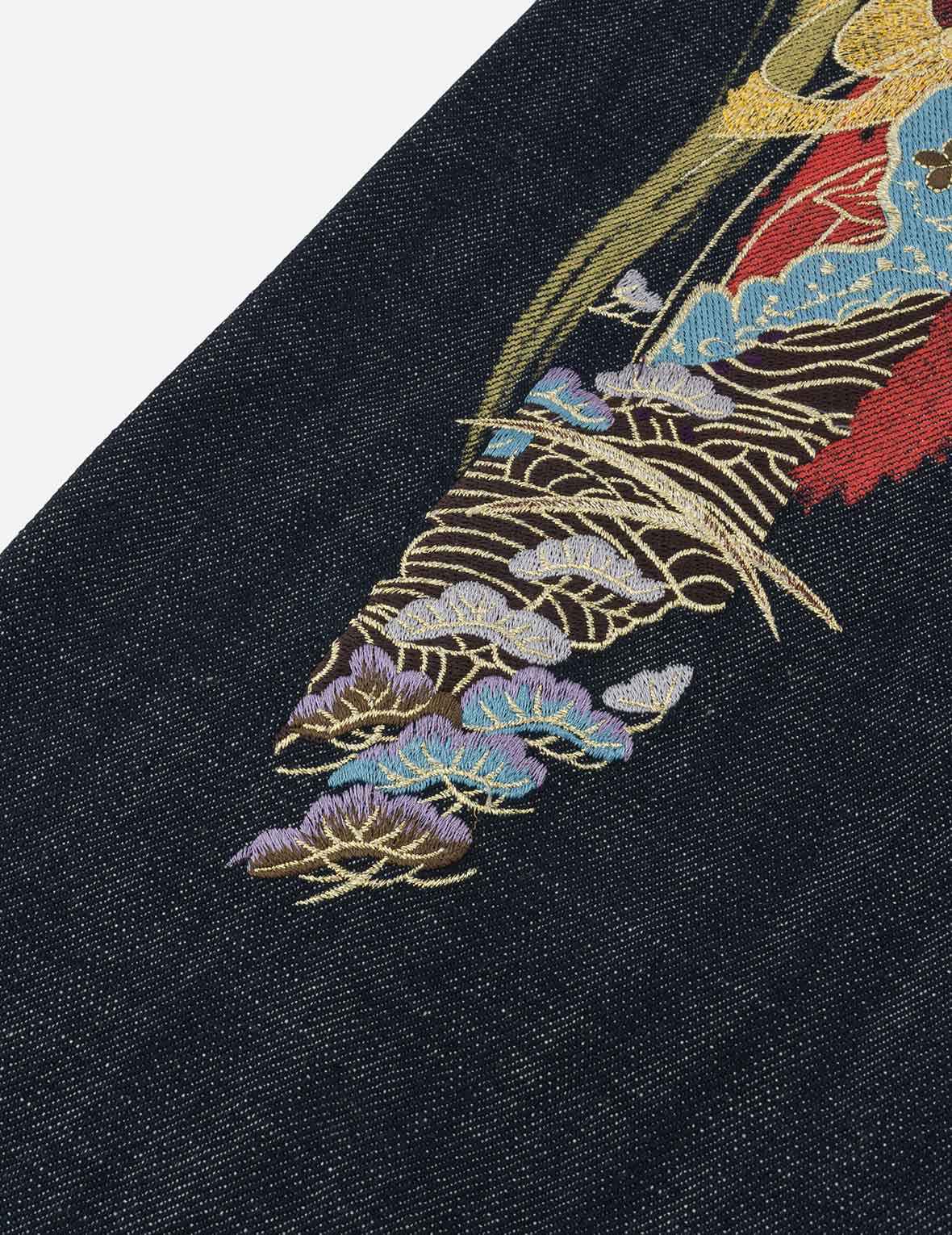 Hakutaku Daicock Embroidery Taper Fit Jeans #2017 - Image 10