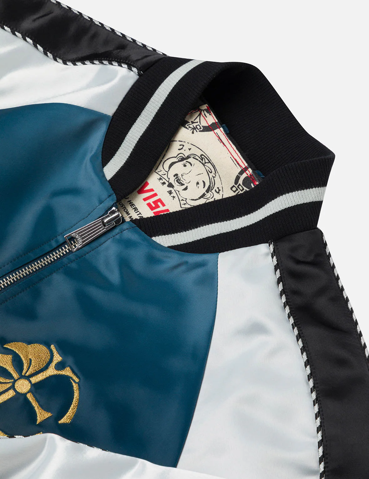 Hakutaku Embroidery Regular Fit Souvenior Jacket - Image 6