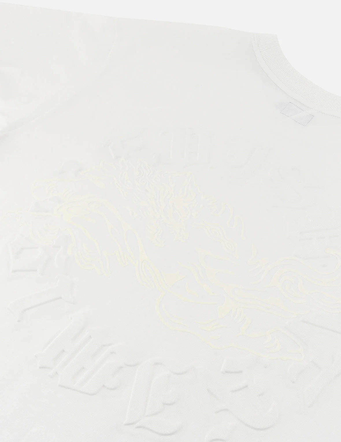 Hakutaku Print and Seagull Emboss Print Loose Fit T-shirt - Image 7
