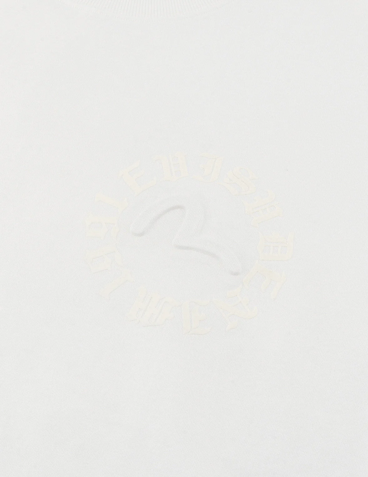 Hakutaku Print and Seagull Emboss Print Loose Fit T-shirt - Image 8