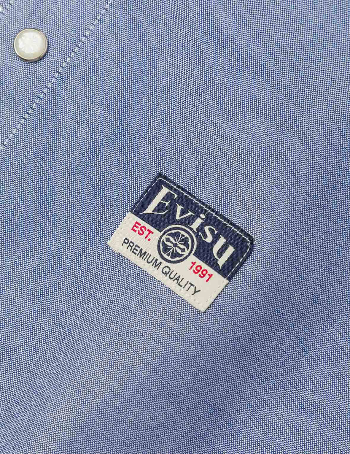 Half Kamon Embroidery and Print Relax Fit Shirt - Image 13