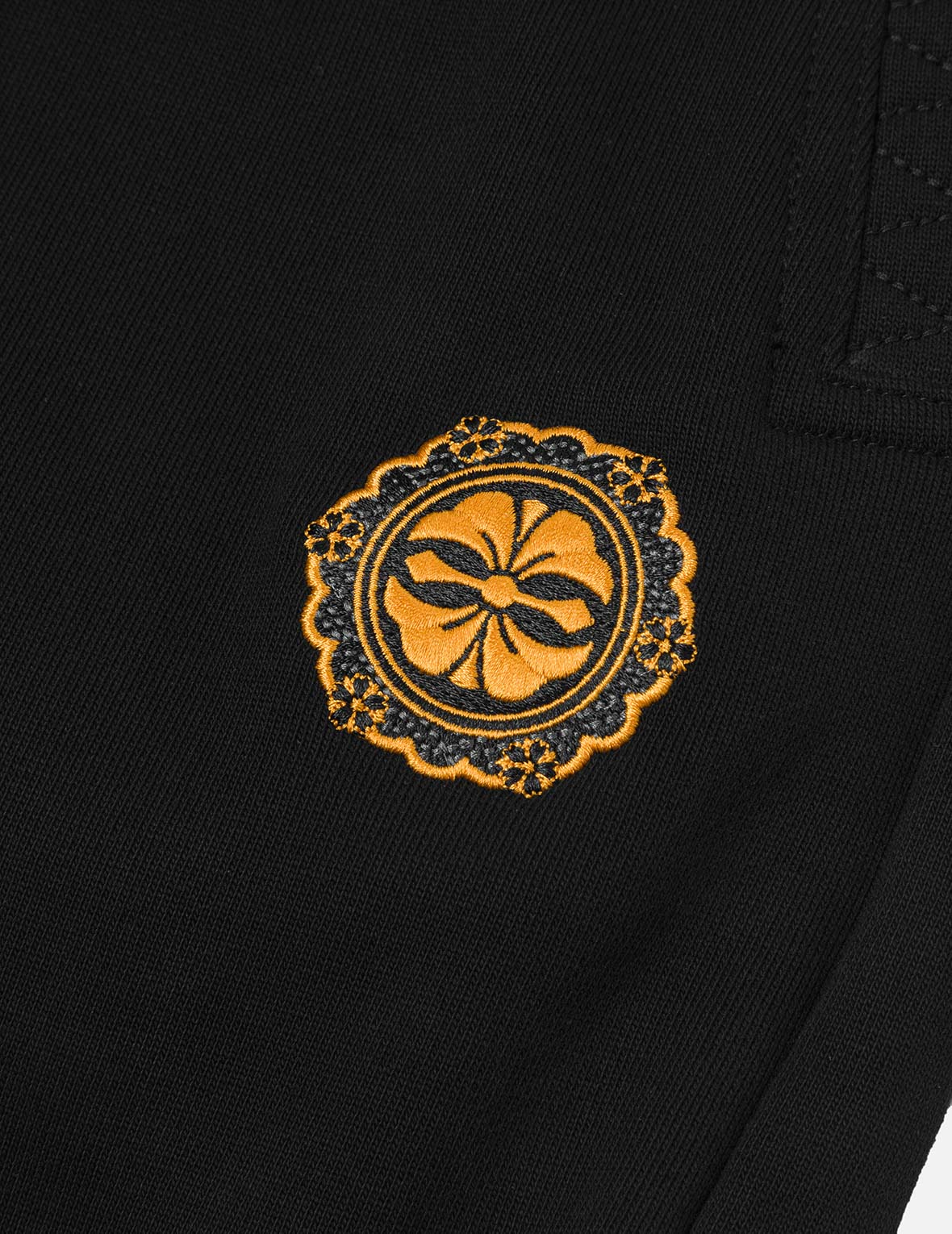 Hanafuda Kamon Embroidery Loose Fit Sweatpants - Image 7
