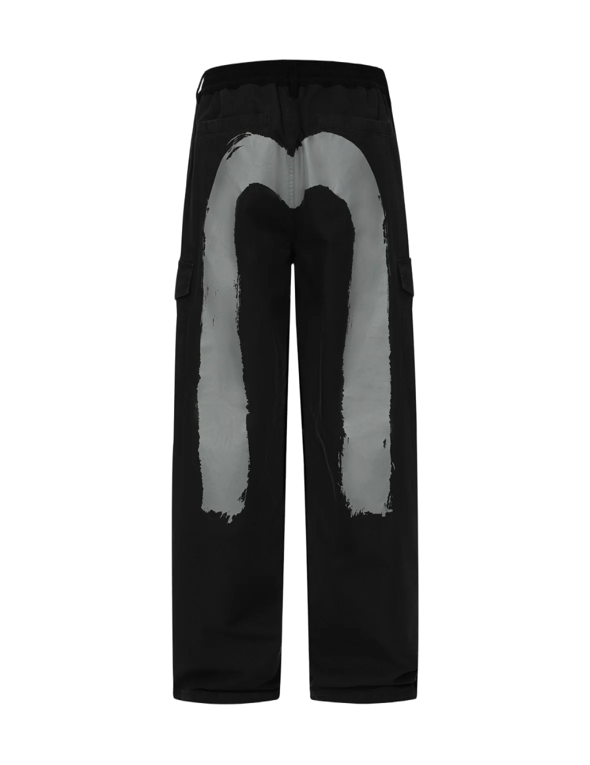 Hand Brush Daicock Print Baggy Pants - Image 6
