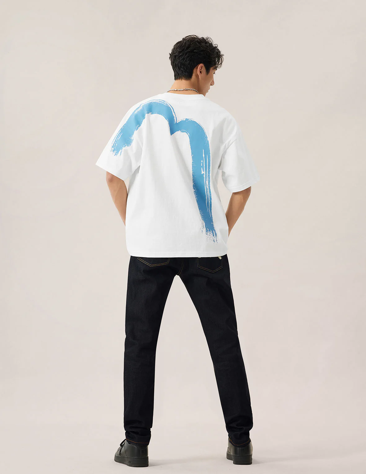 Hand-Brushed Daicock Print T-Shirt - Image 10