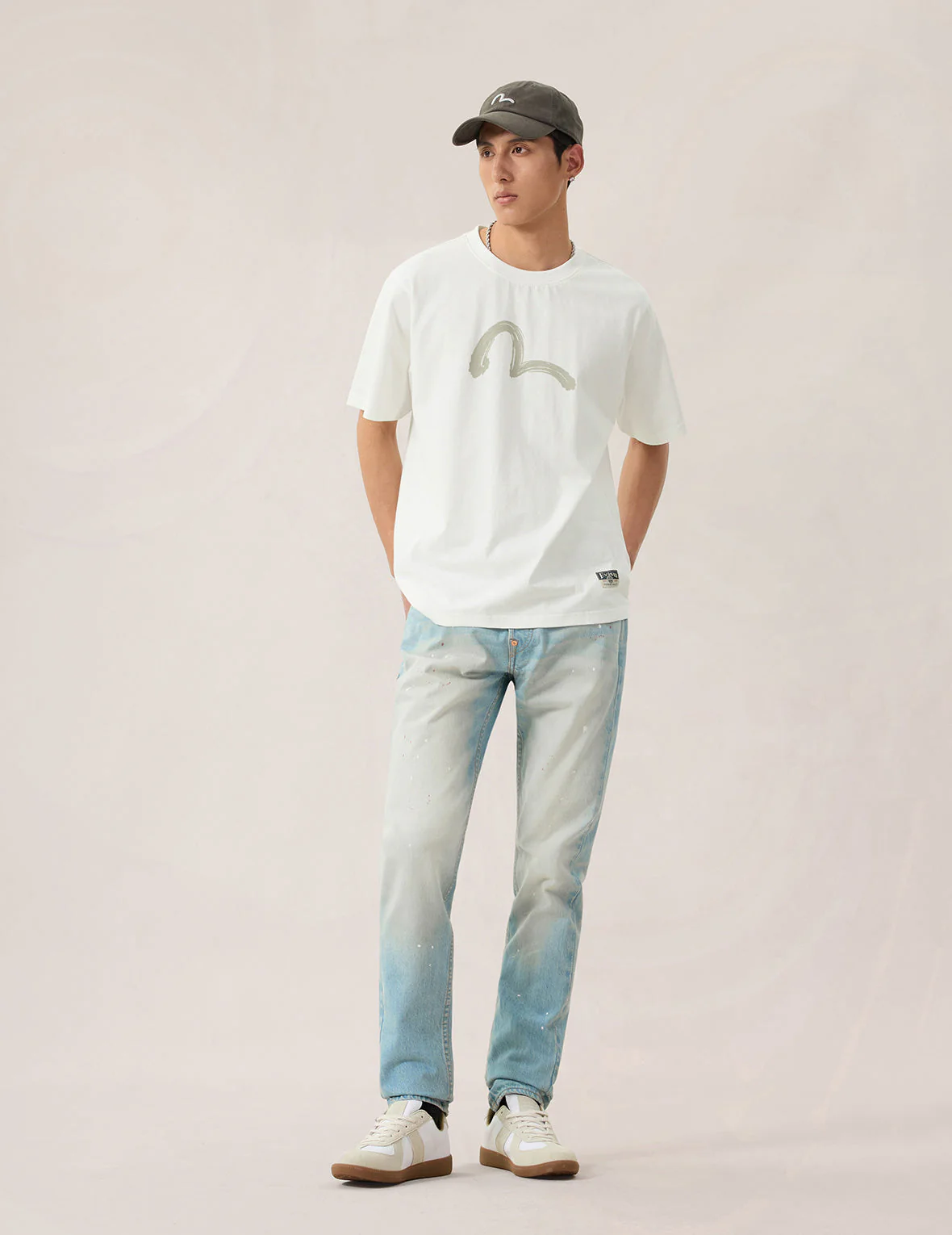 Hand-Brushed Seagull Print T-Shirt - Image 8