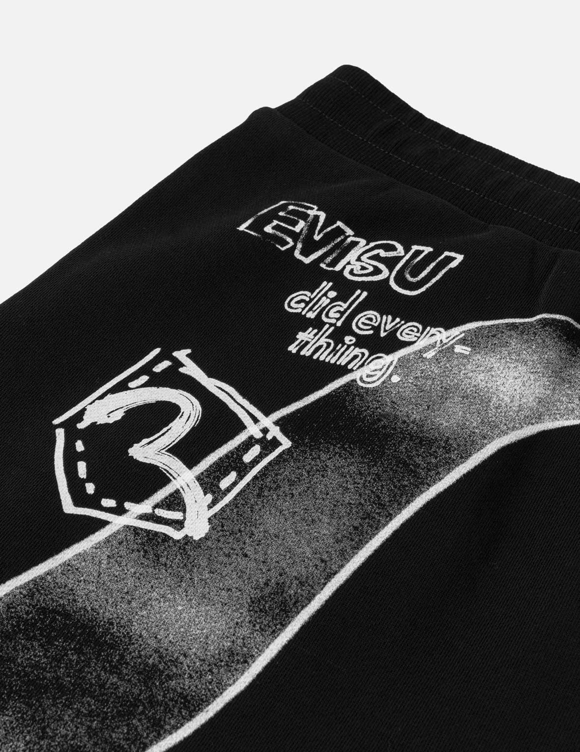 Hand-drawn Daicock Print Sweatshorts - Image 15