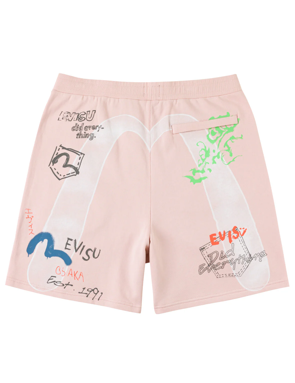 Hand-drawn Daicock Print Sweatshorts - Image 2