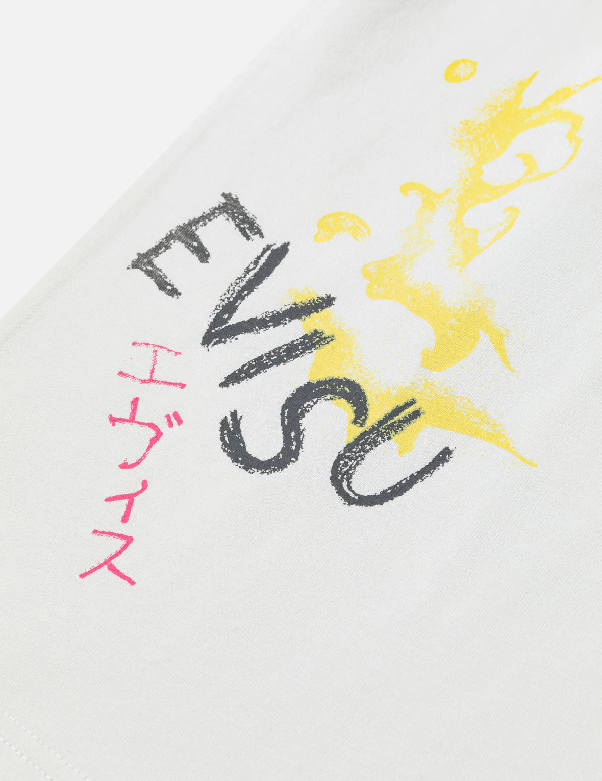 Hand-drawn Daicock and Multi-pocket Graffiti T-shirt - Image 14