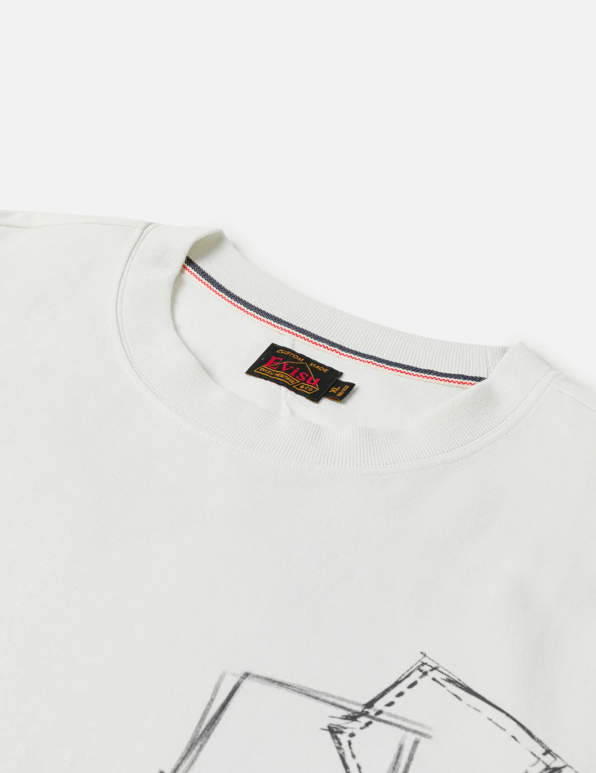 Hand-drawn Daicock and Multi-pocket Graffiti T-shirt - Image 24