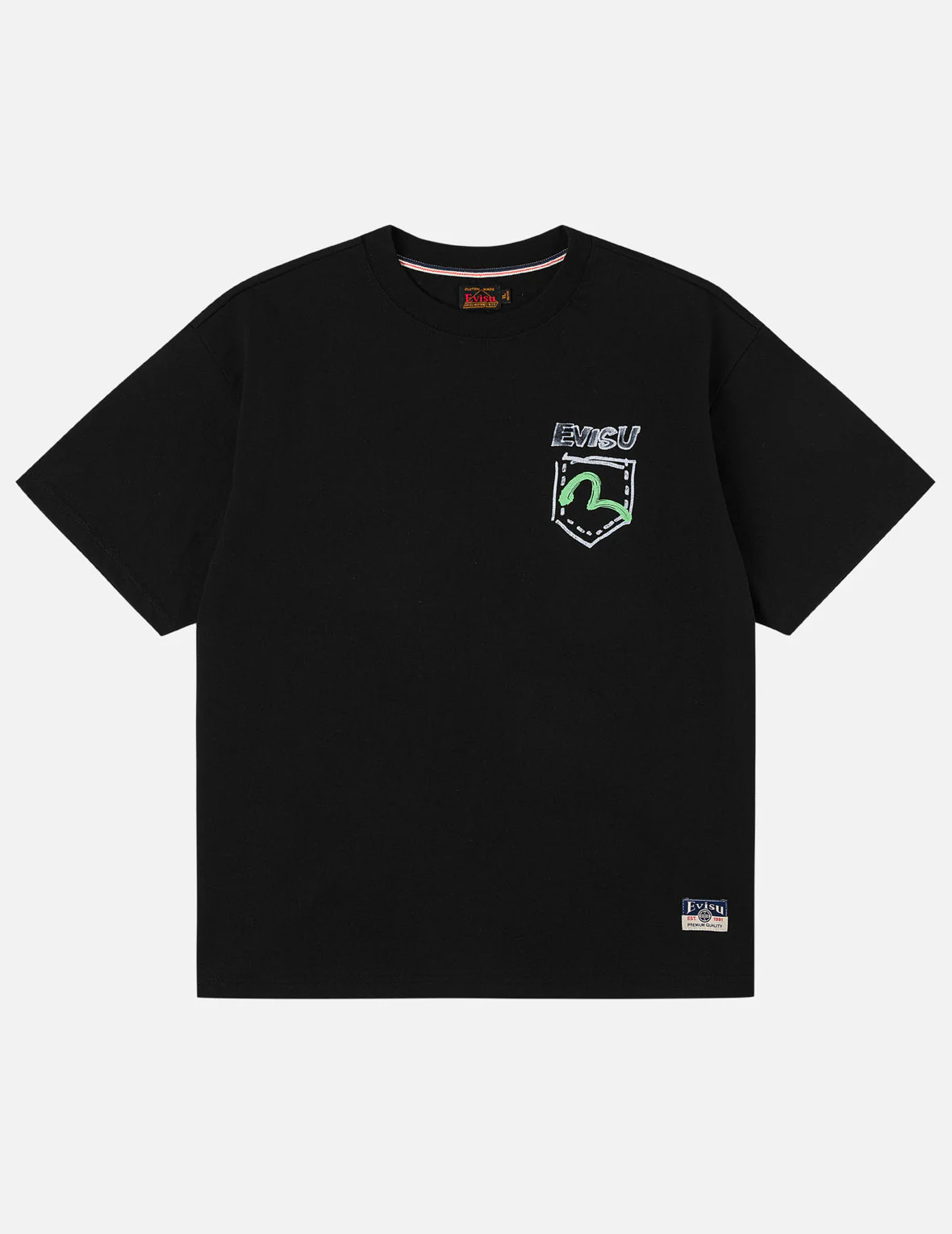 Hand-Drawn Fortune Cat T-shirt - Image 11