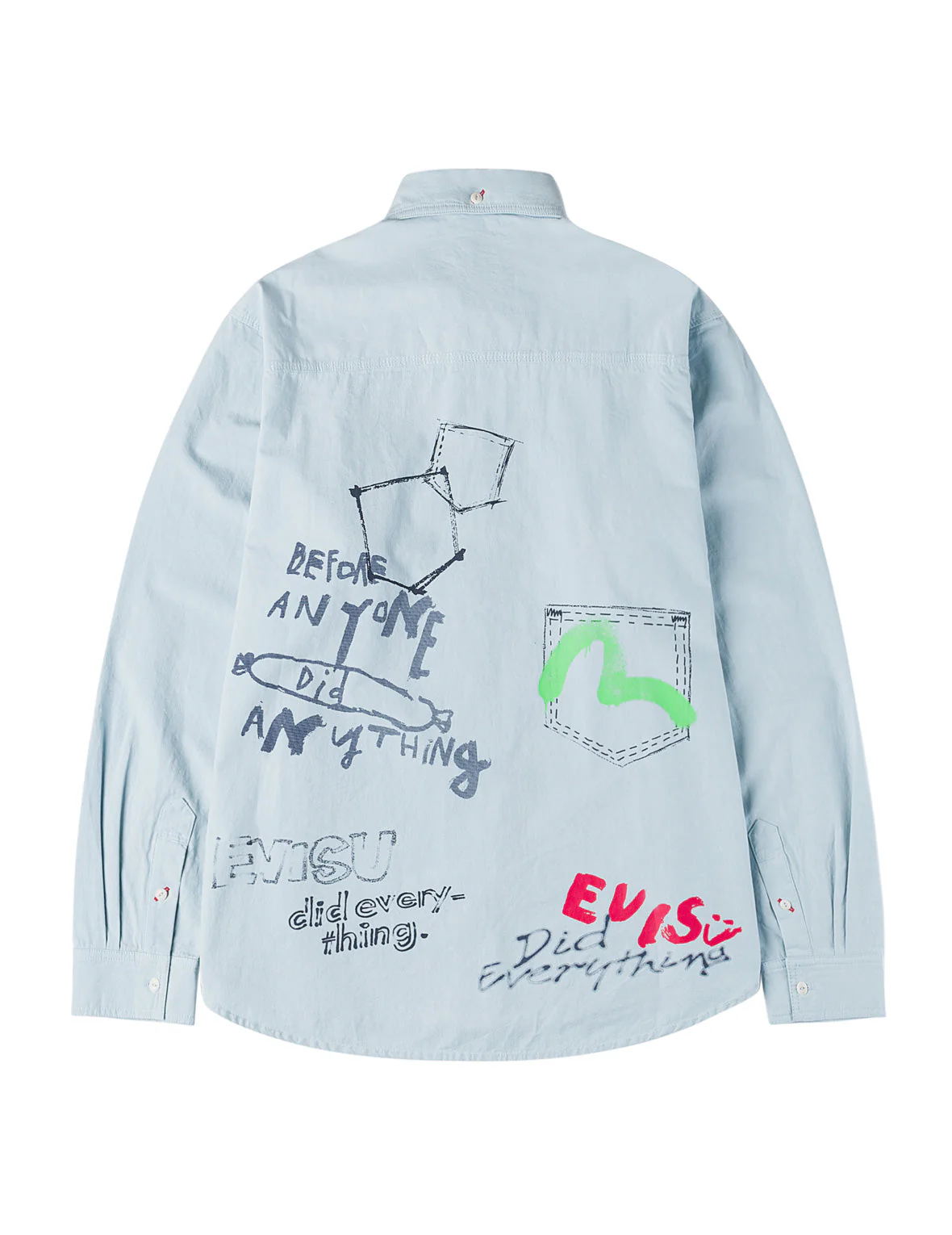 Hand-Drawn Print Long-Sleeve Shirt - Image 14