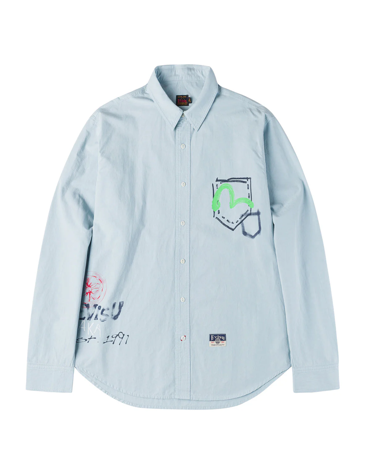 Hand-Drawn Print Long-Sleeve Shirt - Image 2