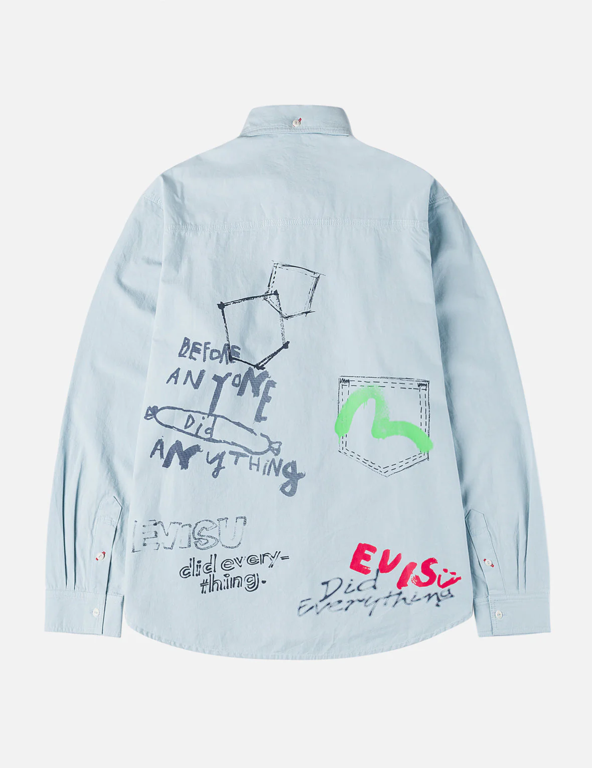 Hand-Drawn Print Long-Sleeve Shirt - Image 3