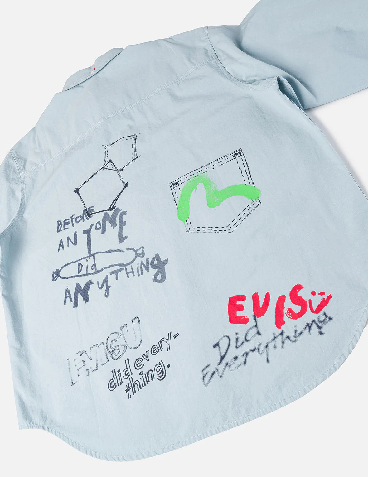 Hand-Drawn Print Long-Sleeve Shirt - Image 9