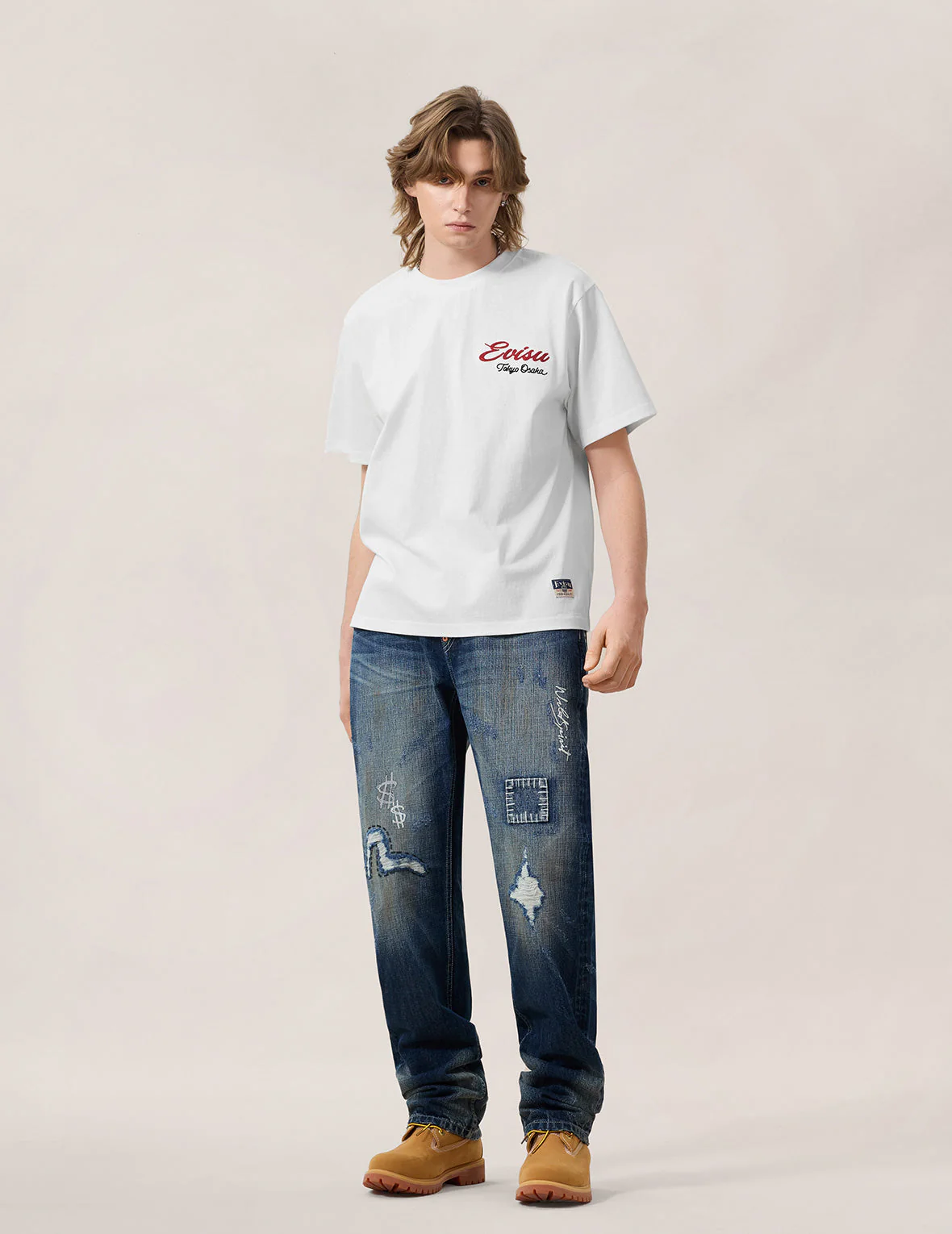 Hand-Drawn Printed Jeans #2020 - Image 5