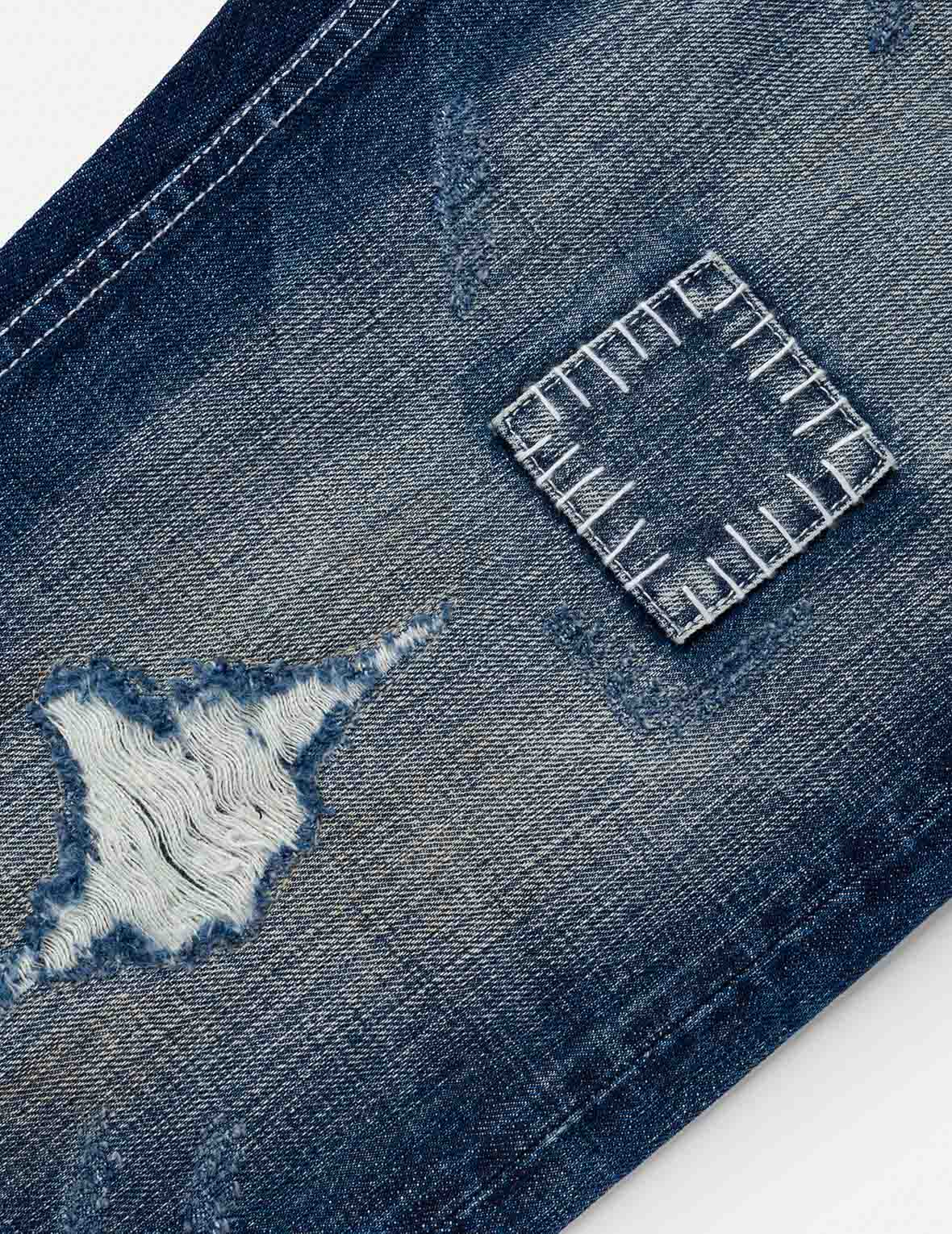 Hand-Drawn Printed Jeans #2020 - Image 8