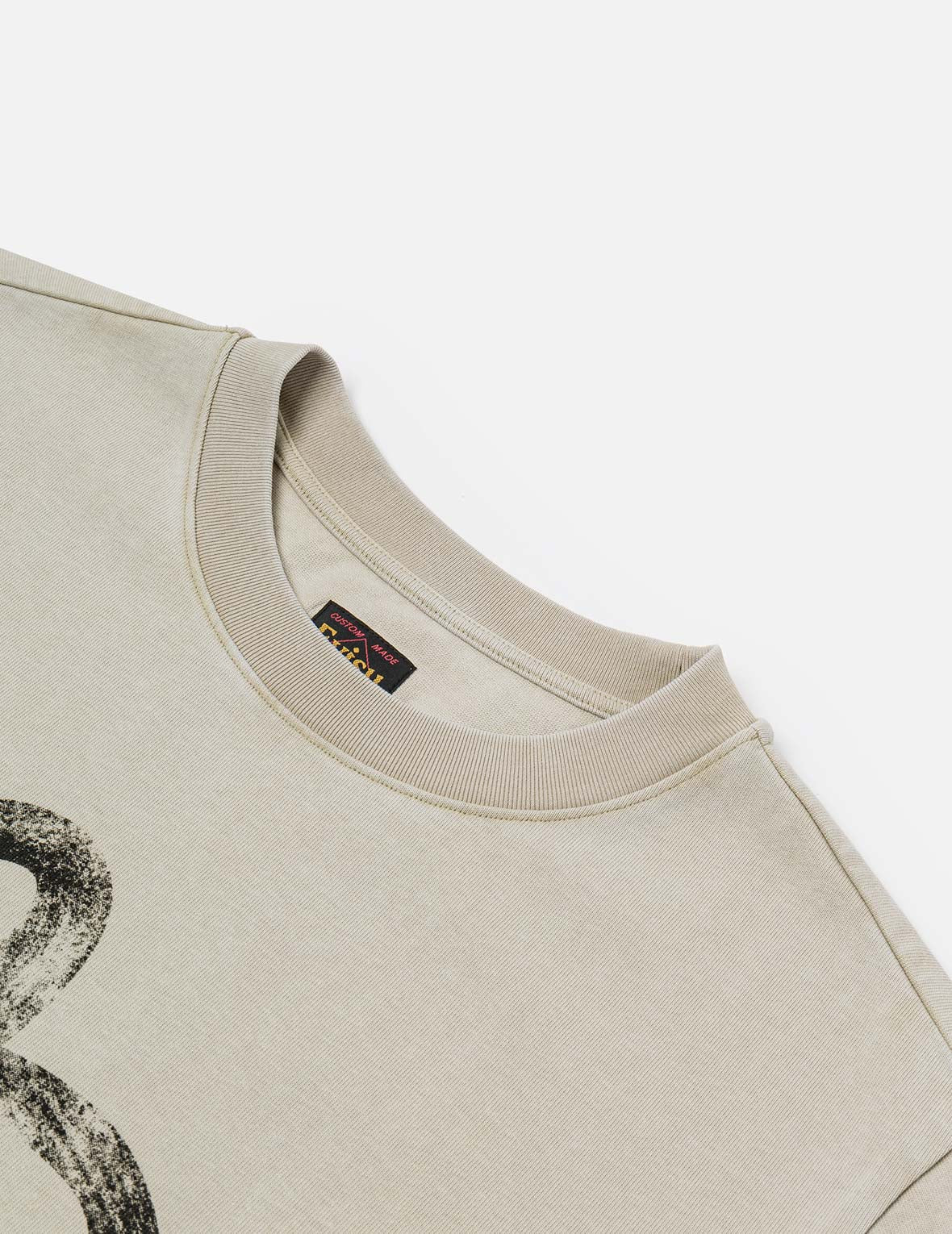 Hand-Drawn Seagull Print Relax Fit T-Shirt - Image 11