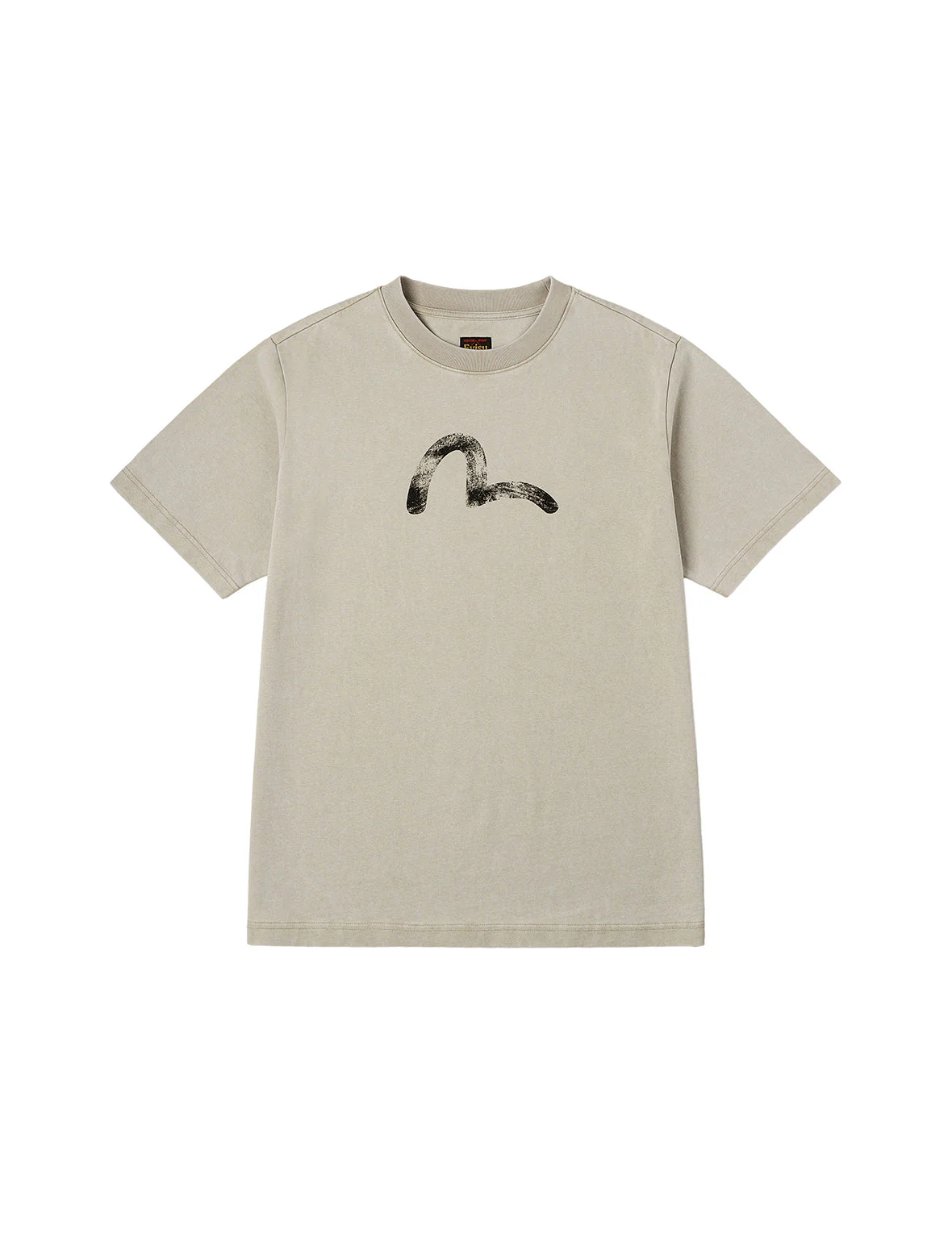 Hand-Drawn Seagull Print Relax Fit T-Shirt - Image 21