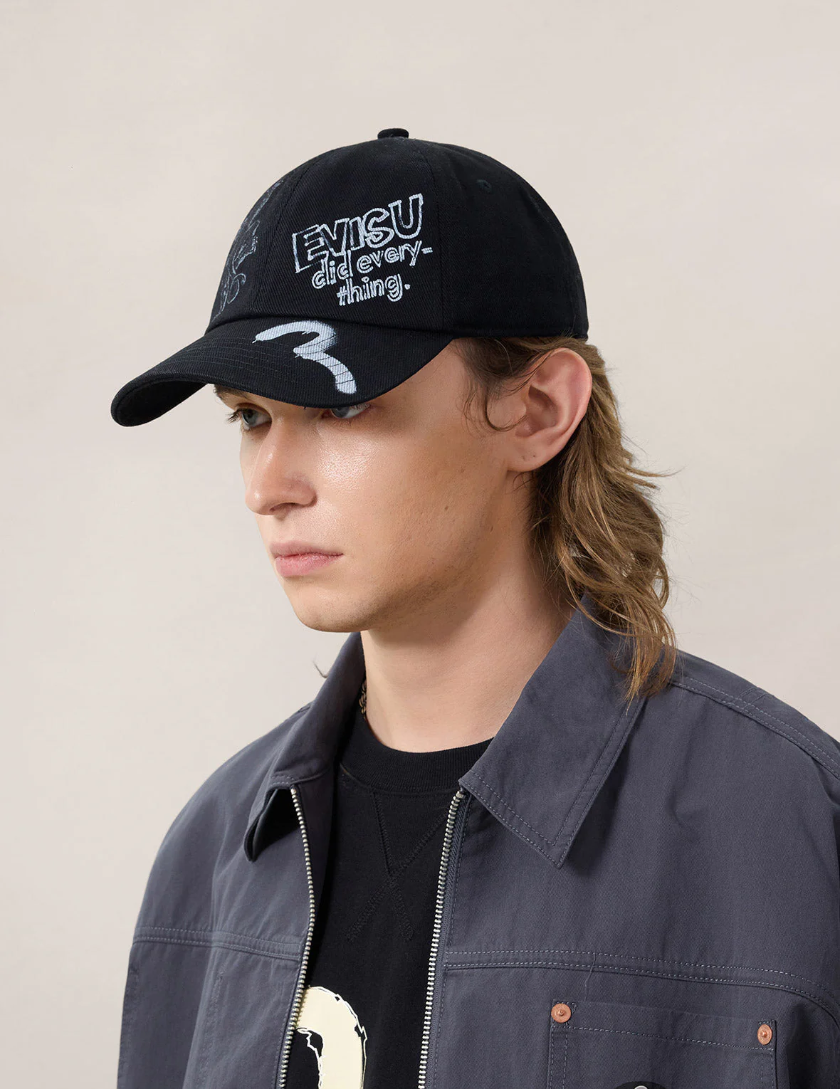 Hand-drawn style Brand Motif Cap - Image 5