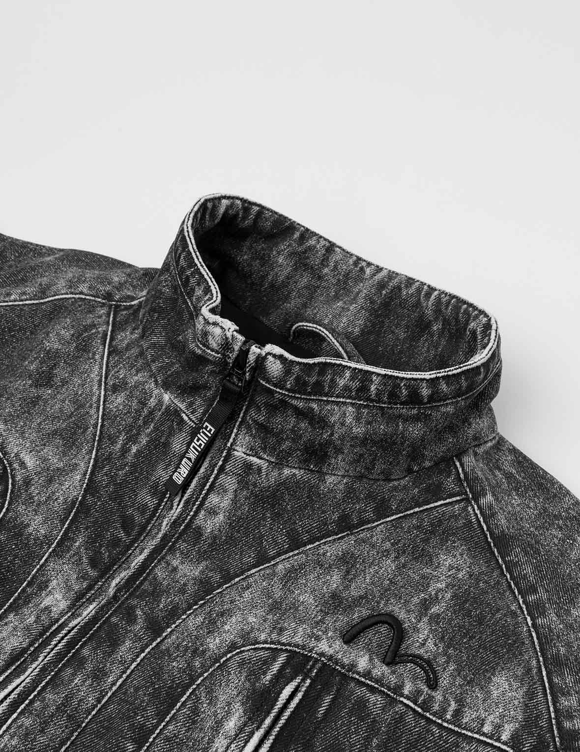 Hand Painted Allover Print Regular Fit Jacket - Image 6