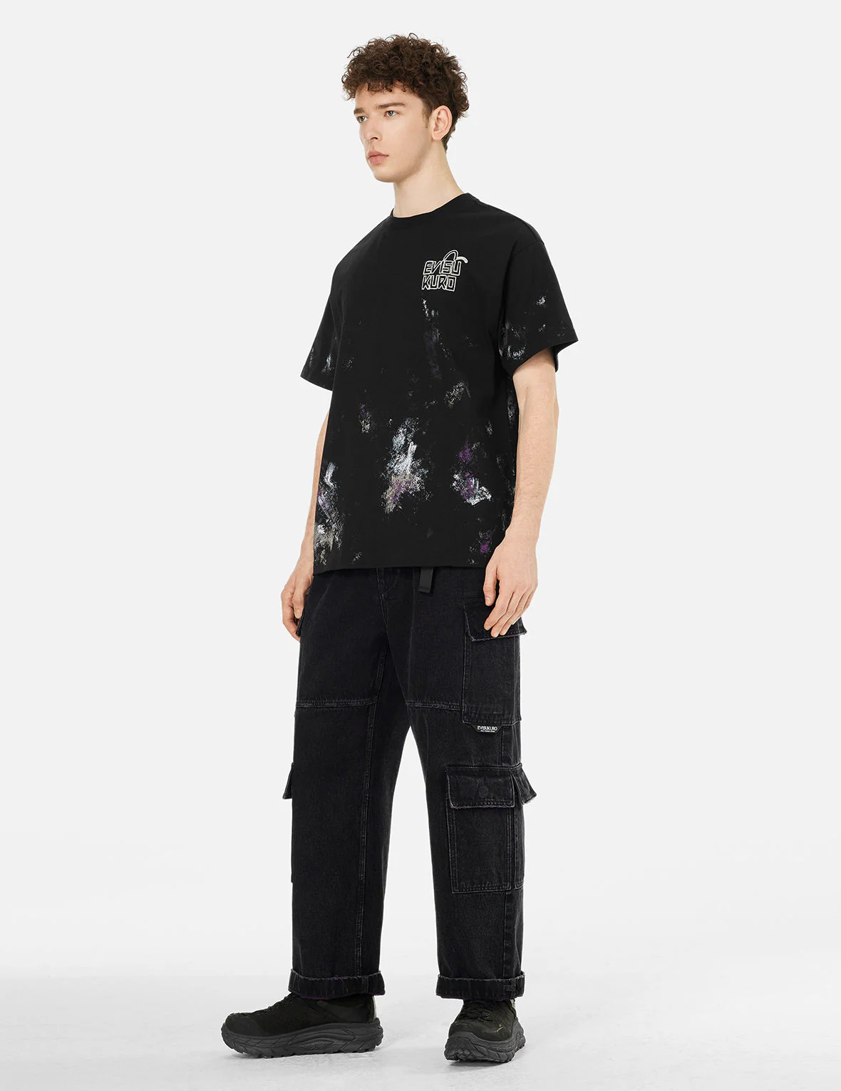 Handbrushed Print Regular Fit T-Shirt - Image 3