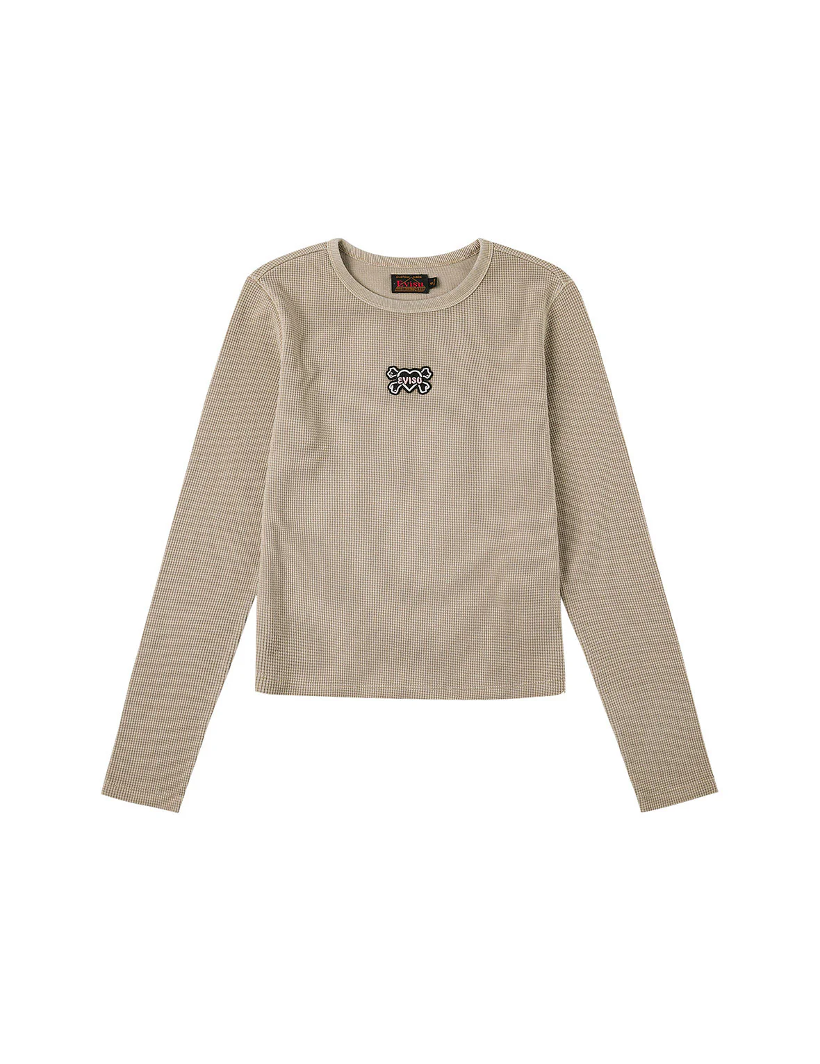 Heart-shaped Skull EVISU Patch Embroidery Fashion Fit Long-sleeve Top - Image 22