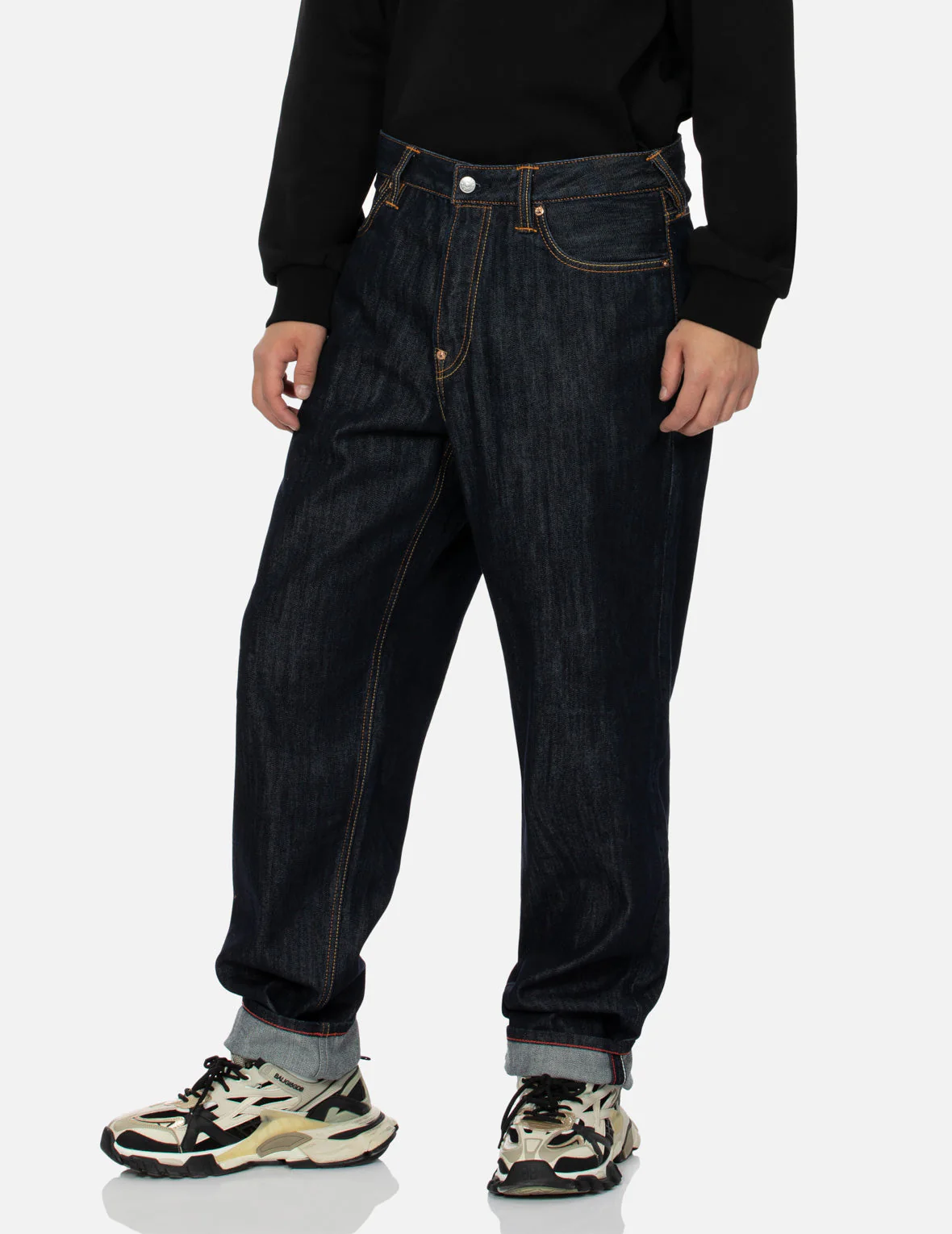 Heat Transfer Stone Hollow-out Seagull Fashion Fit Jeans - Image 4