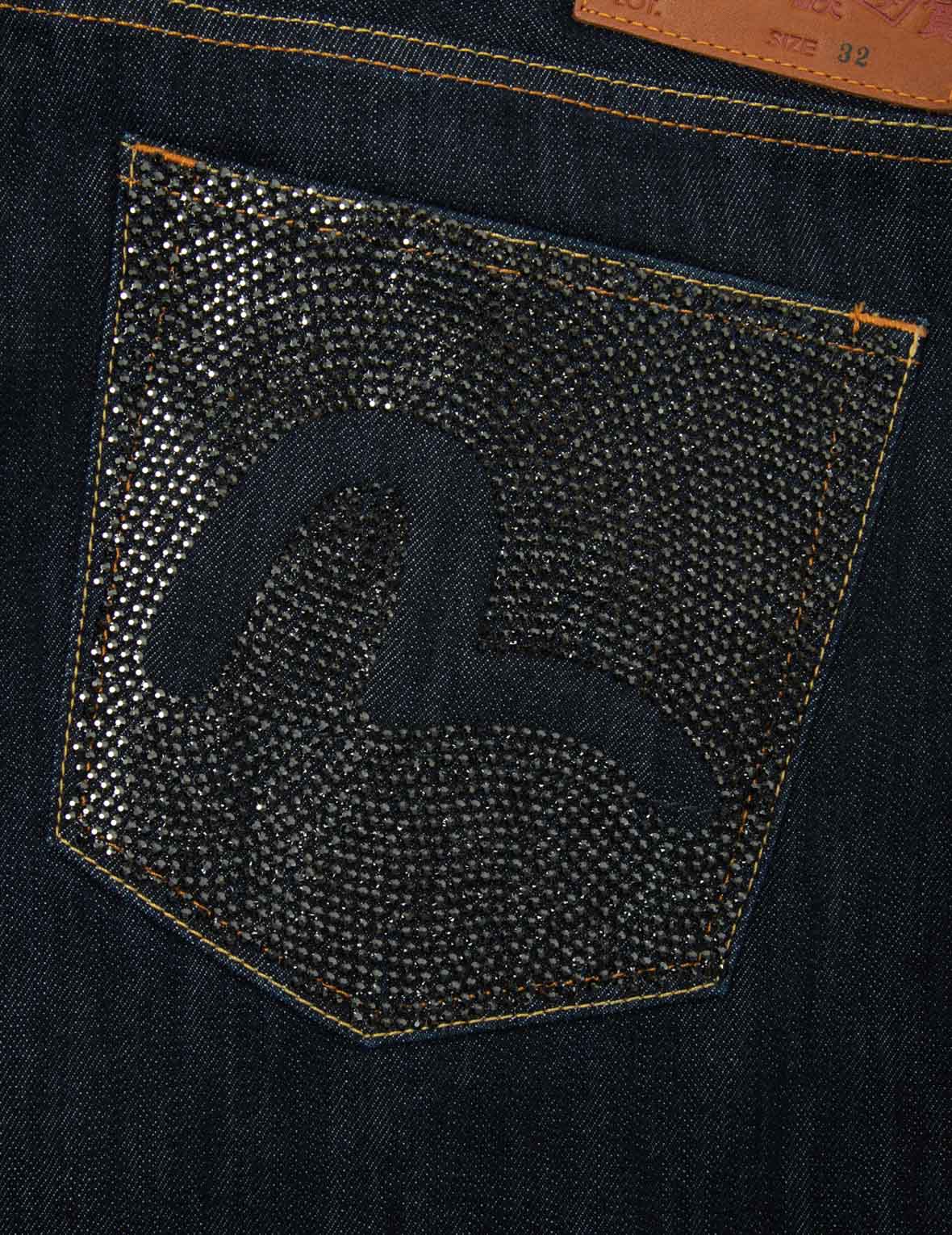 Heat Transfer Stone Hollow-out Seagull Fashion Fit Jeans - Image 9