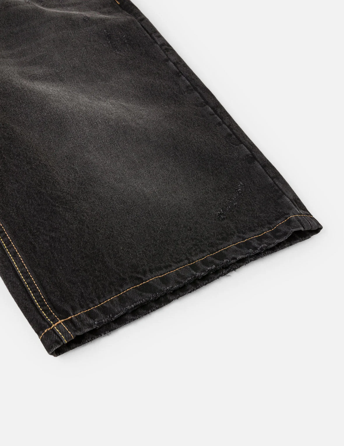 Distressed Washed Seagull Embroidery Jorts - Image 12