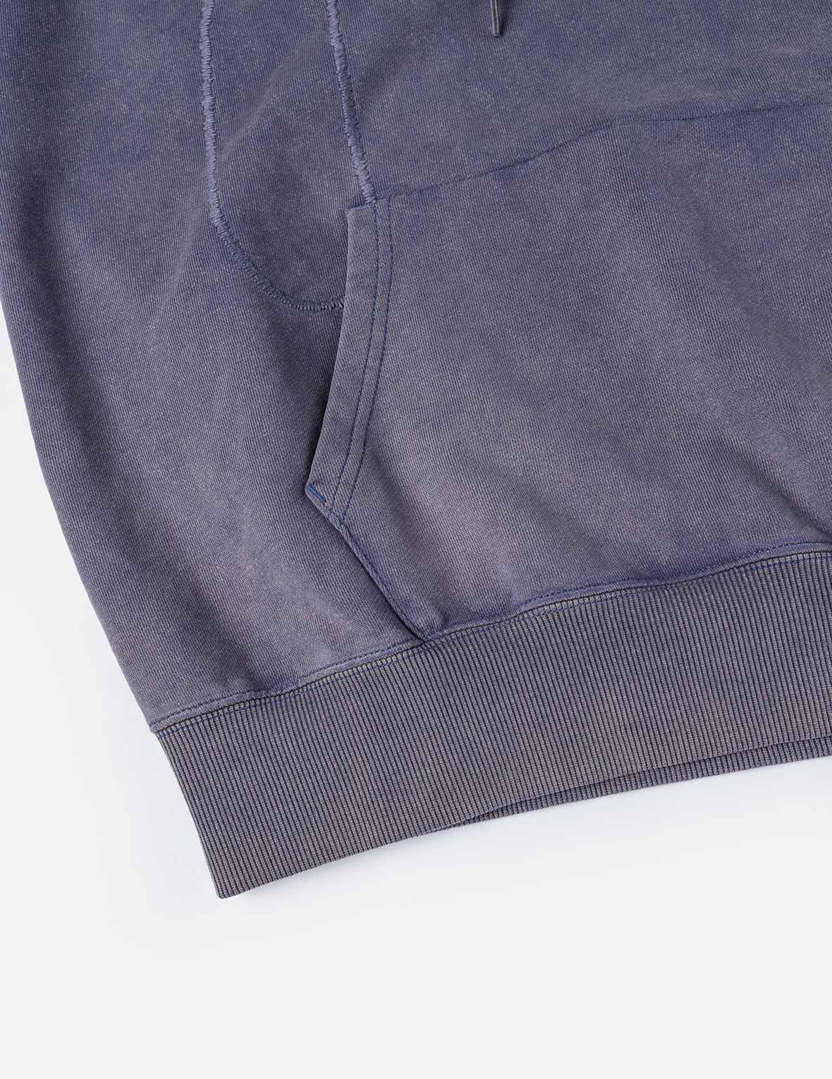 Heavy Washed Daicock Embroidery Regular Fit Hoodie - Image 9