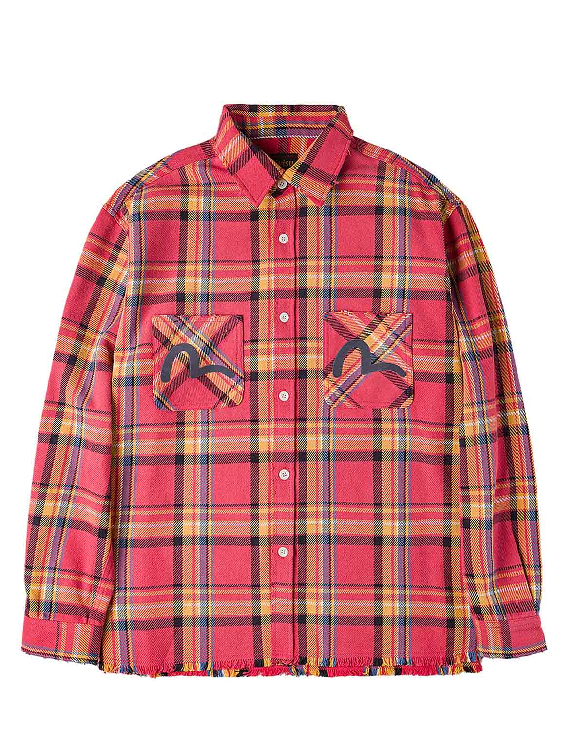Heavy Washed Distressed Flannel Shirt