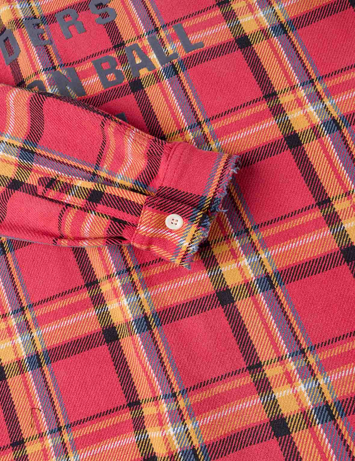 Heavy Washed Distressed Flannel Shirt - Image 10