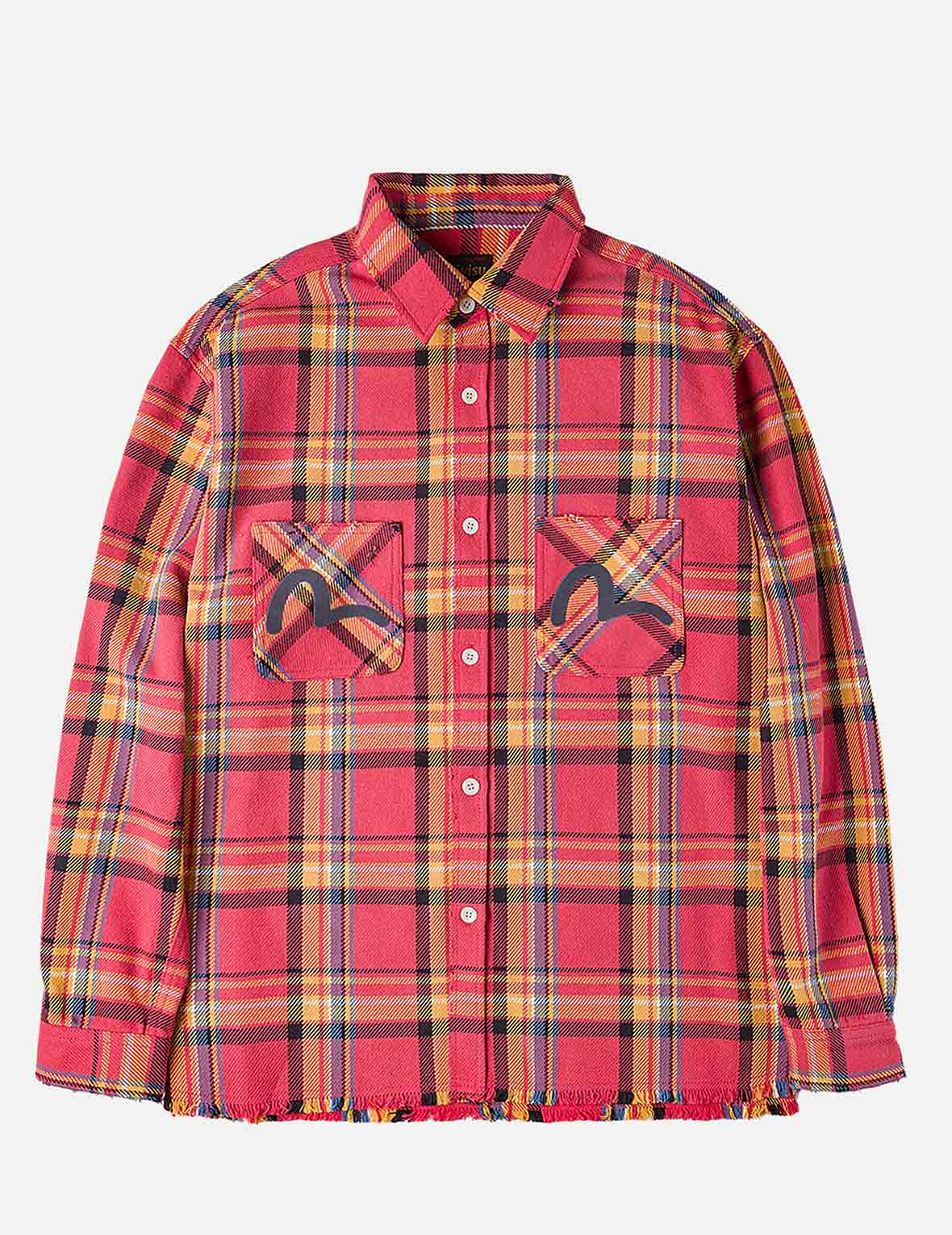 Heavy Washed Distressed Flannel Shirt - Image 3