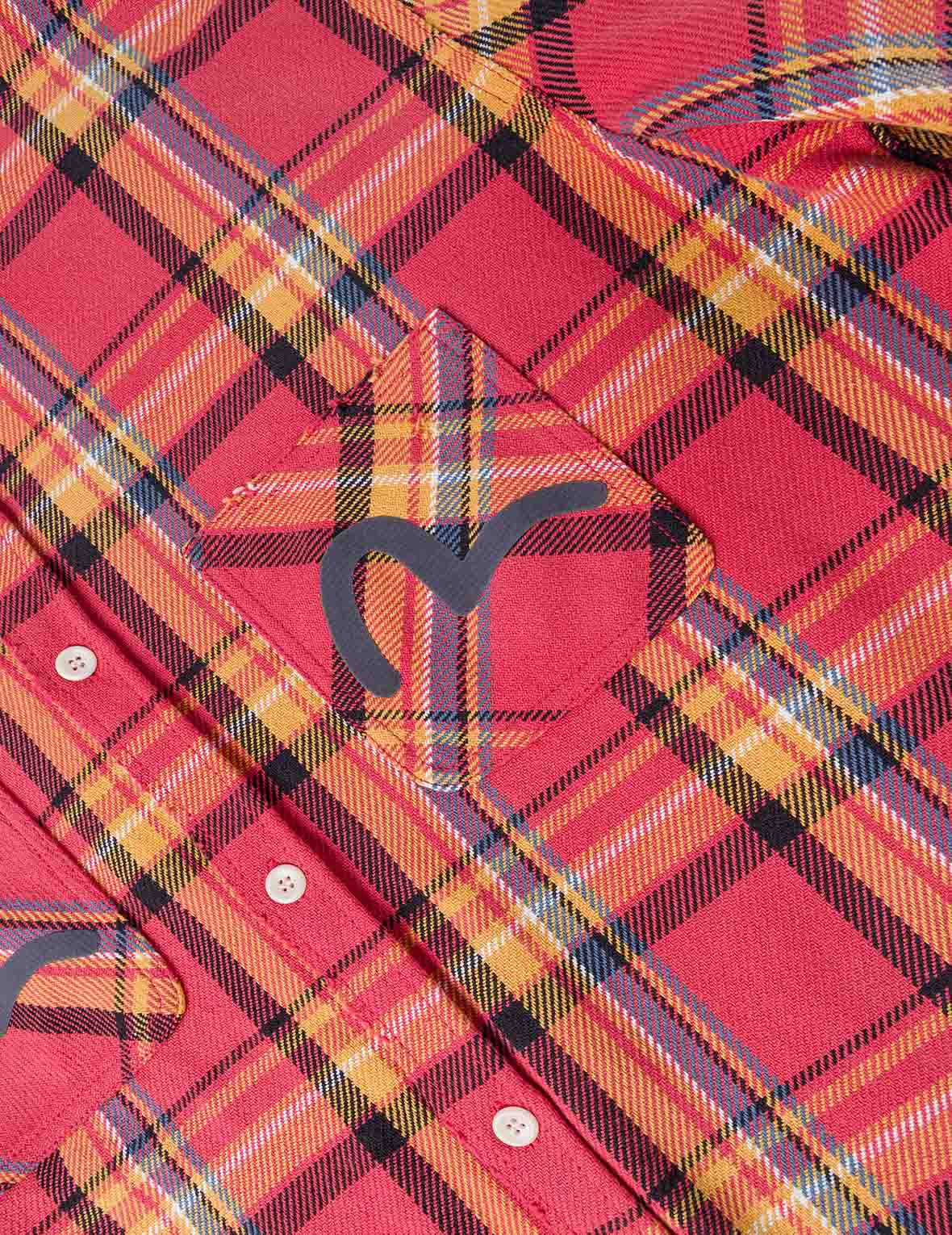 Heavy Washed Distressed Flannel Shirt - Image 5
