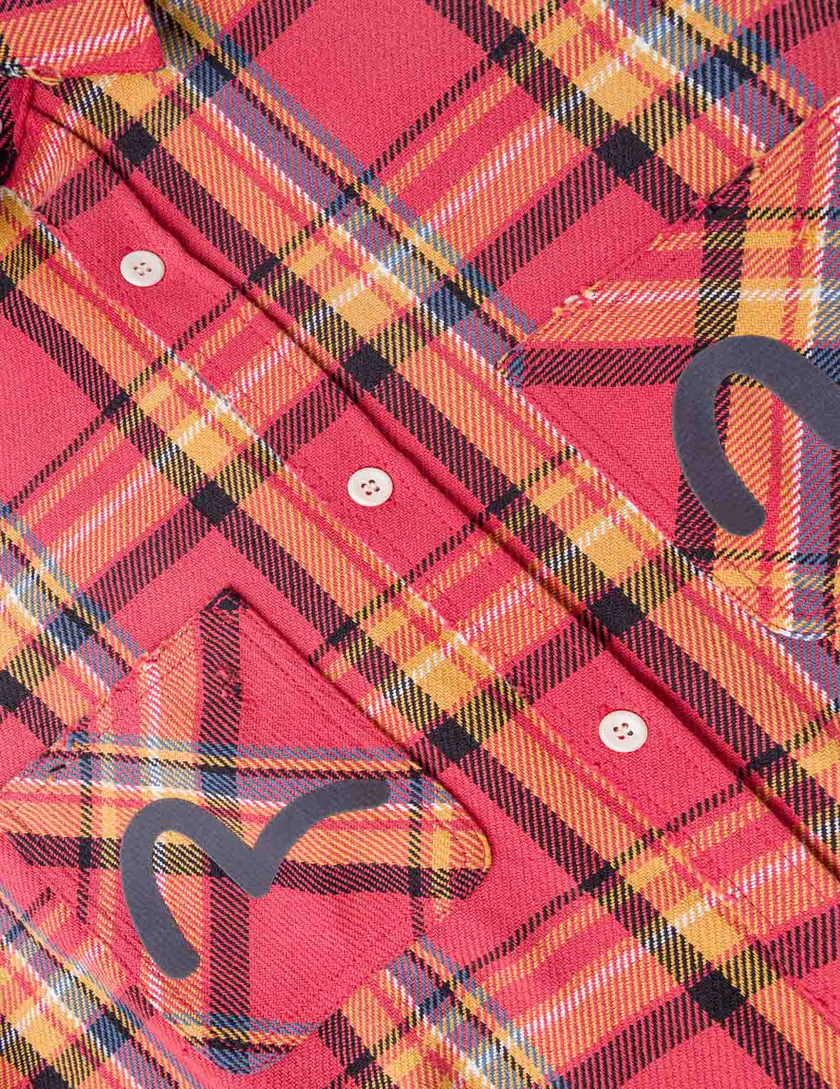 Heavy Washed Distressed Flannel Shirt - Image 6