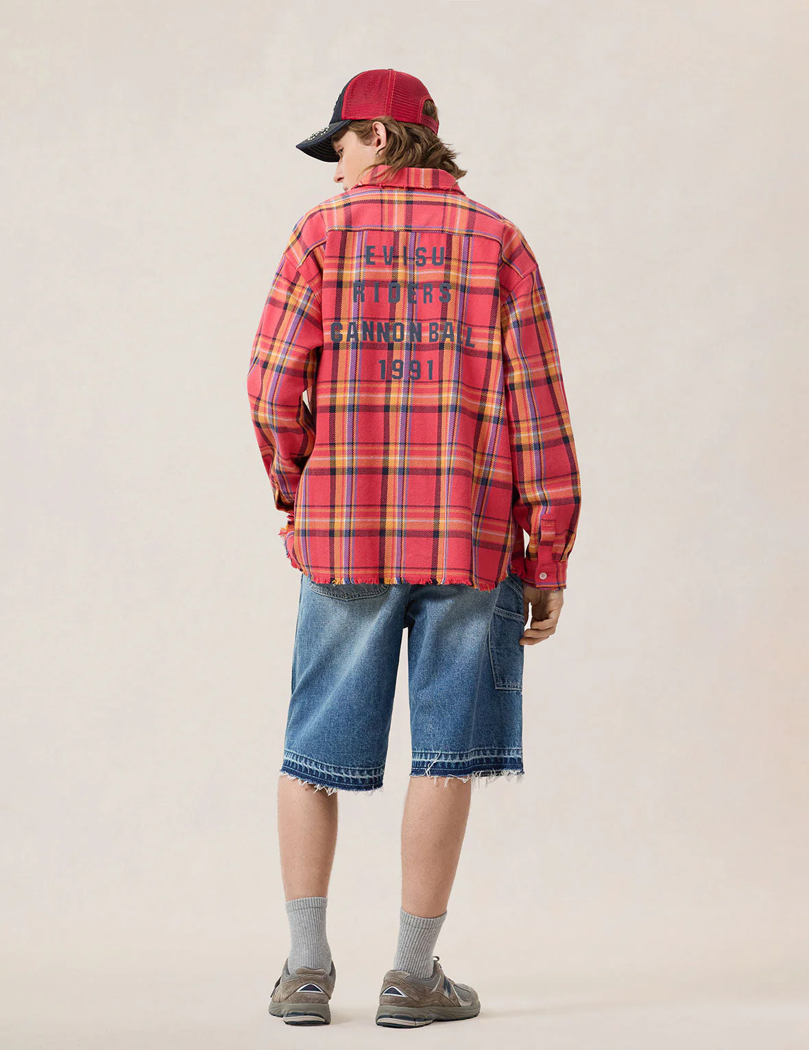 Heavy Washed Distressed Flannel Shirt - Image 8