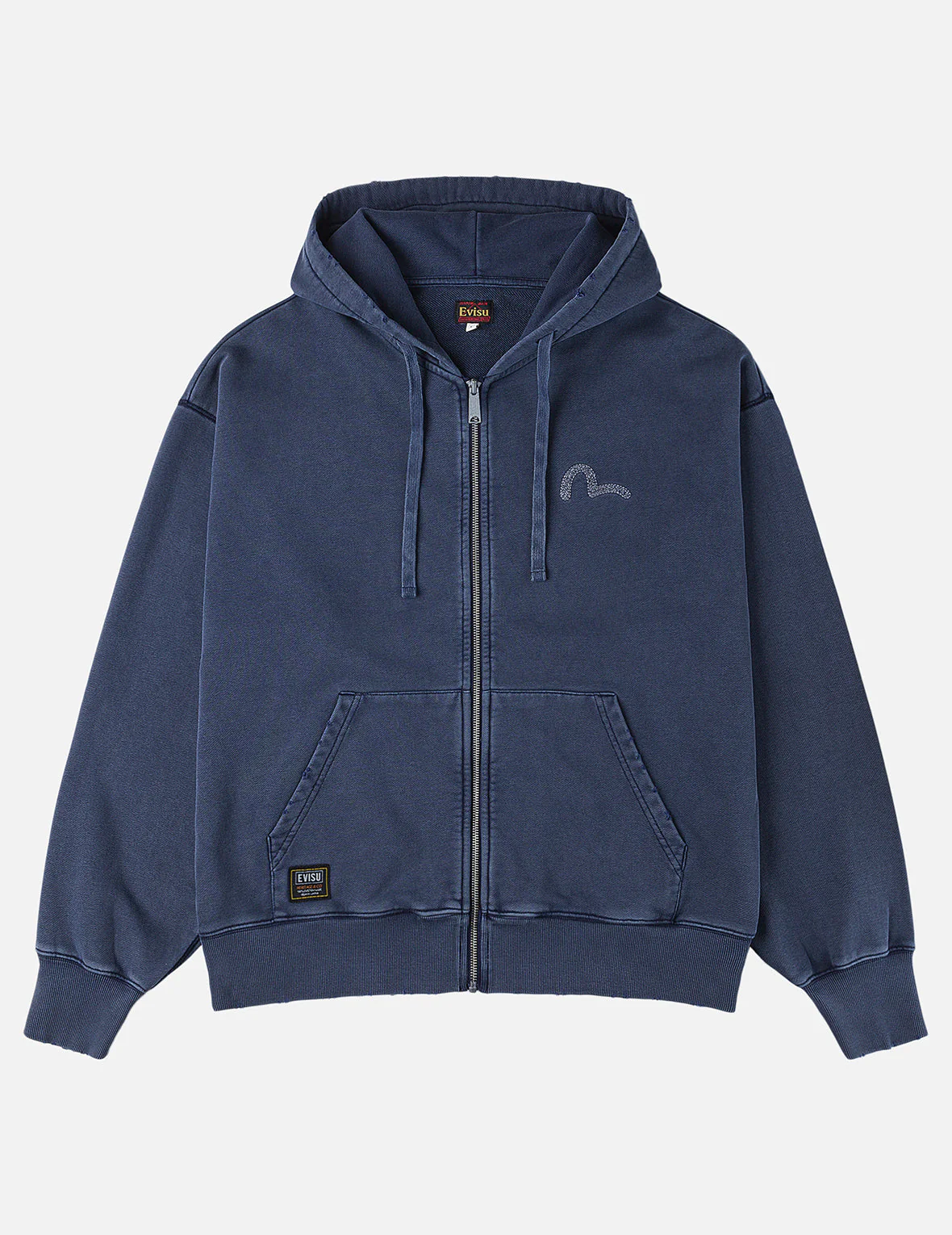 Heavy Washed and Distressed Hoodie - Image 3