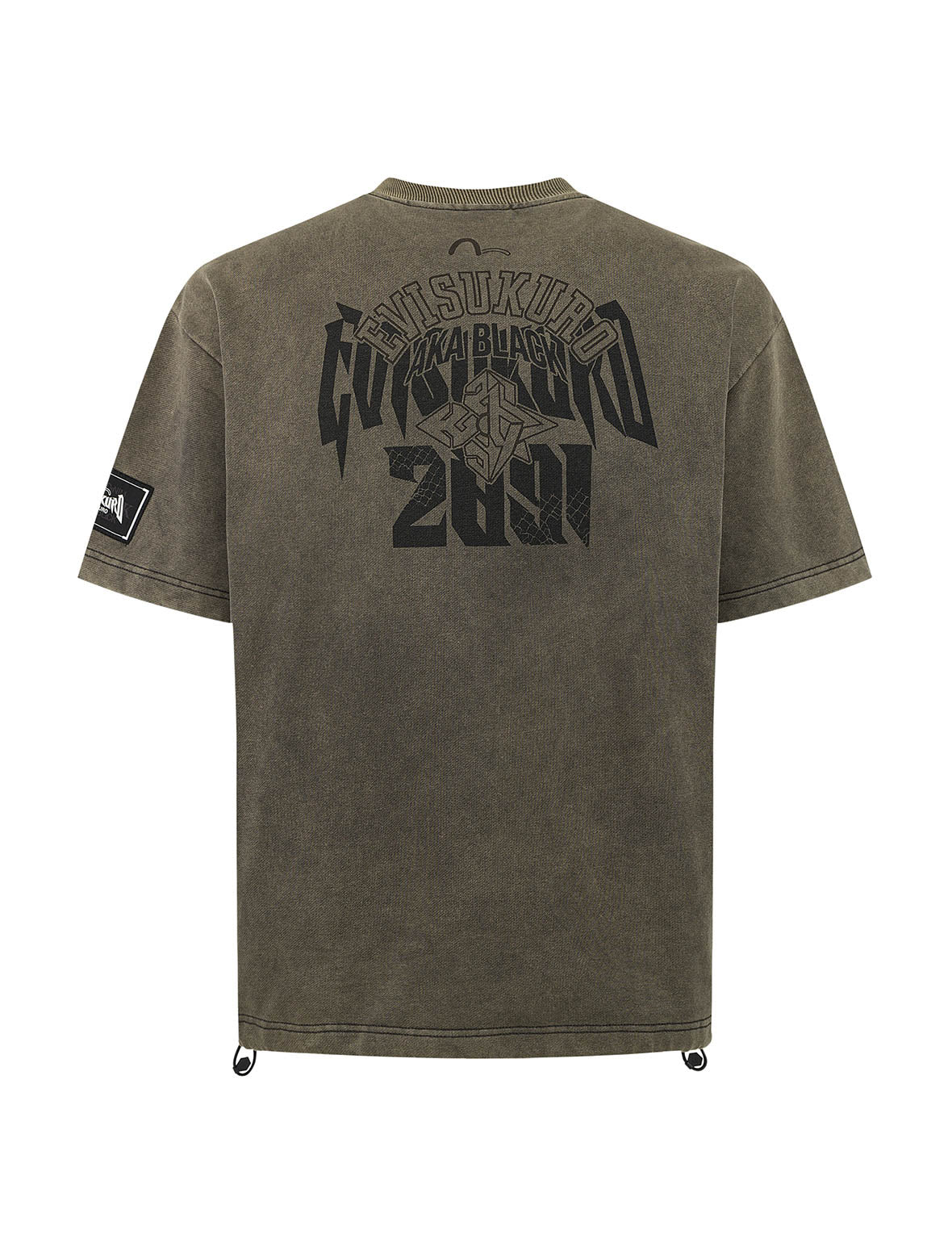 Heavy Washed Loose Fit Short-Sleeve Sweatshirt - Image 10