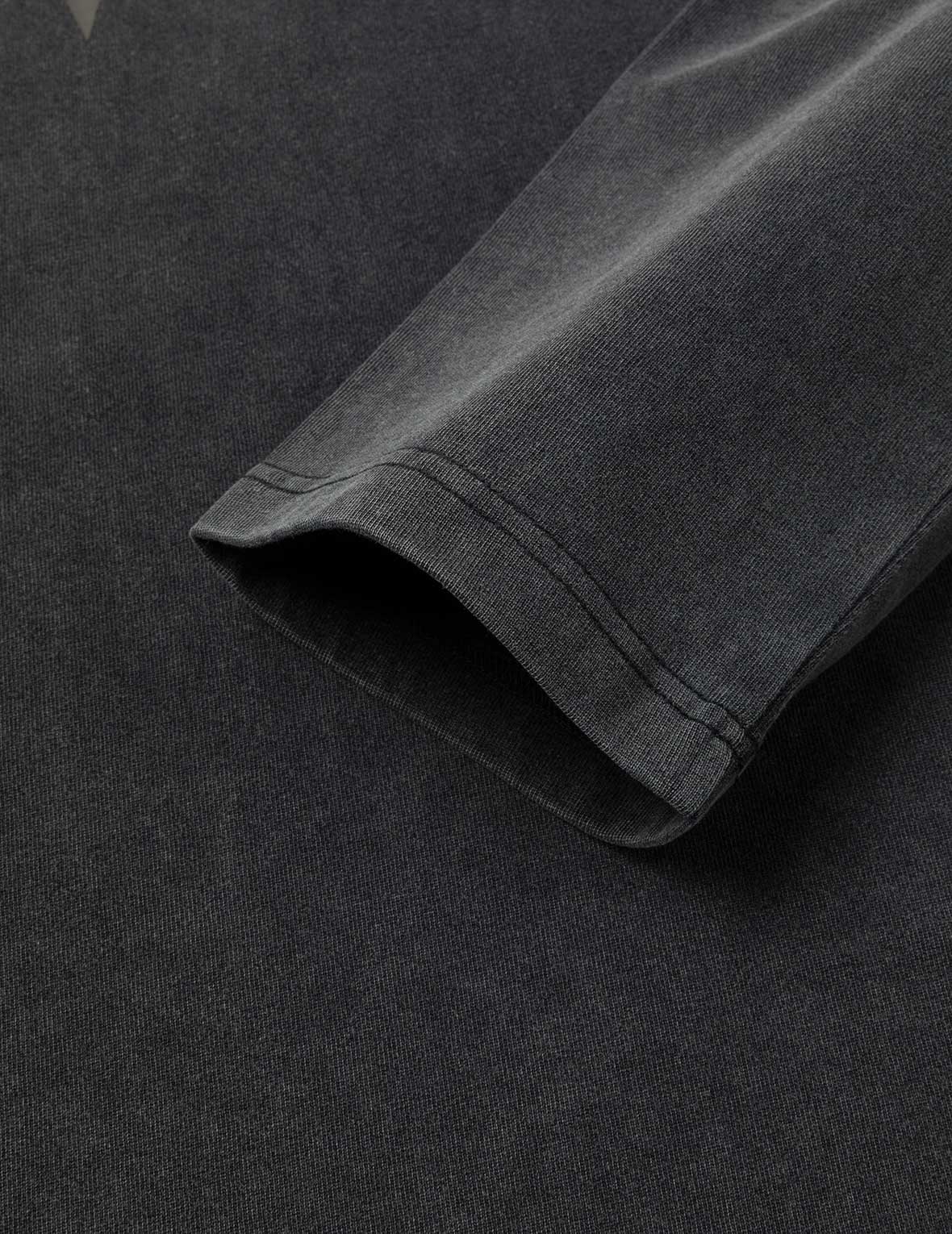 Heavy Washed Regular Fit 2-in-1 Long-Sleeve T-Shirt - Image 7