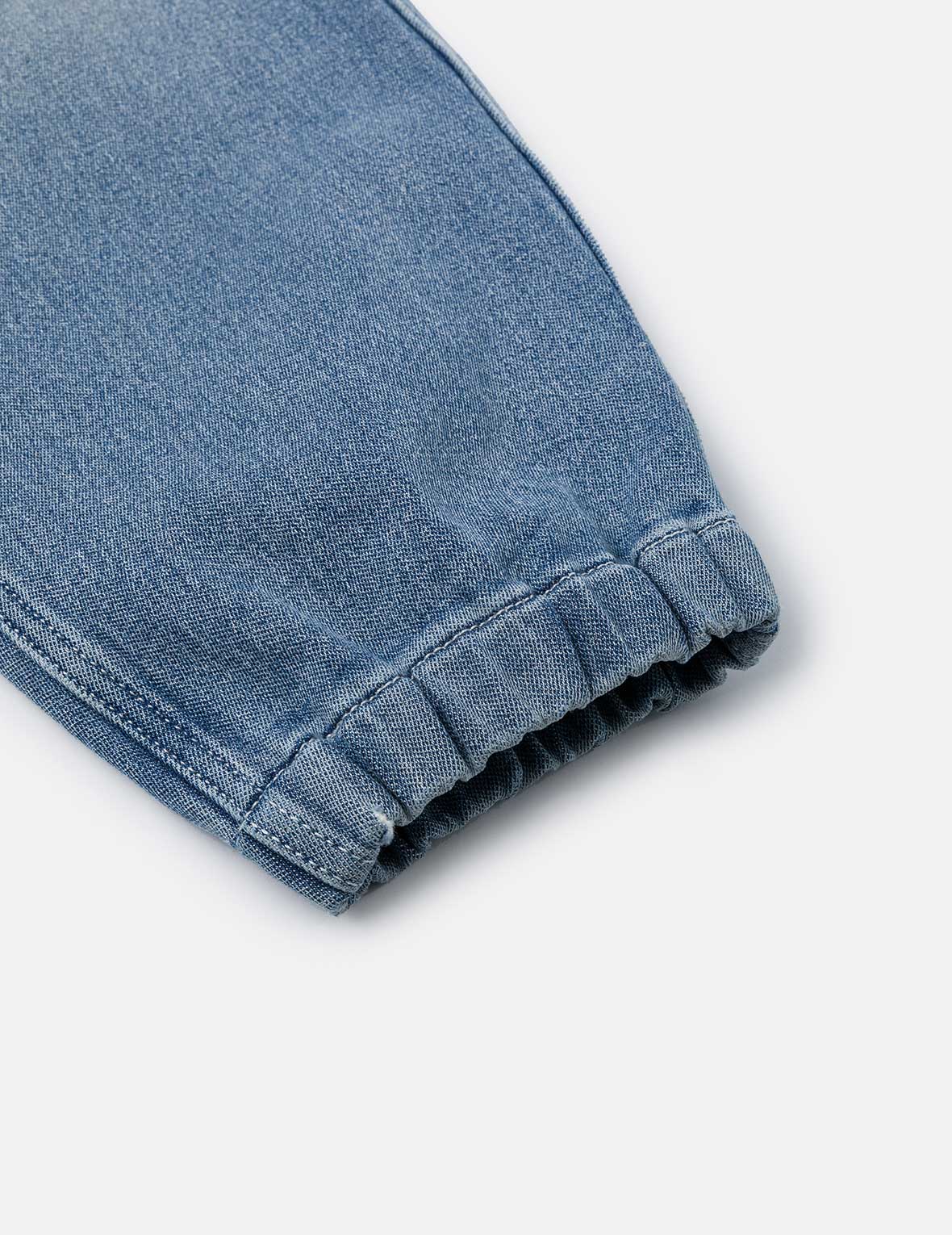 Henohenomohe Godhead Print Loose Fit Denim Joggers - Image 11